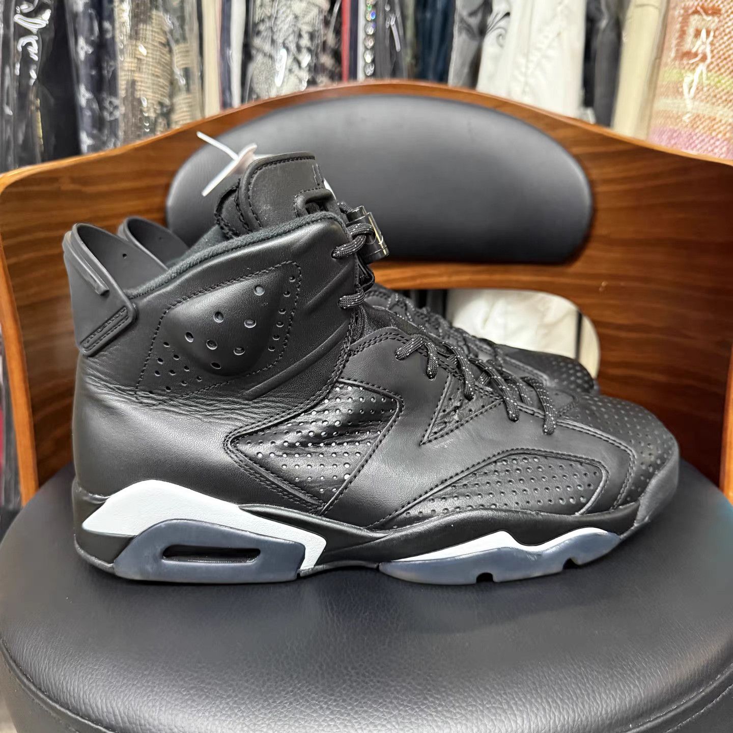 Jordan Brand Air Jordan 6 Black Cat Basketball Shoes K15 Size US 9 / EU 42 - 4 Thumbnail