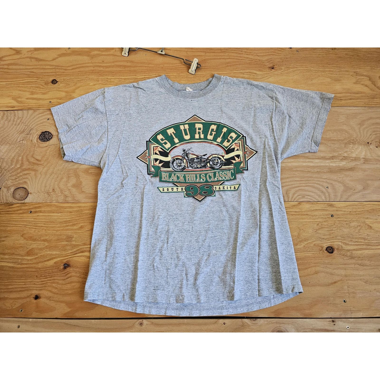Other Sturgis Rally 1998 Double Sided Skull Eagle Gray Shirt Sz L Size US L / EU 52-54 / 3 - 2 Thumbnail