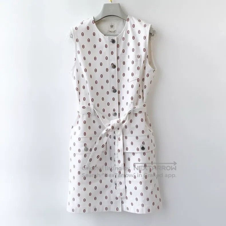 Hermes Printed Pig Nose Logo Dress