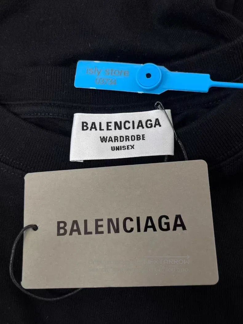 Balenciaga Balenciaga Logo Letter Embroidered Crew Neck Short Sleeve Size XS / US 0-2 / IT 36-38 - 4 Thumbnail