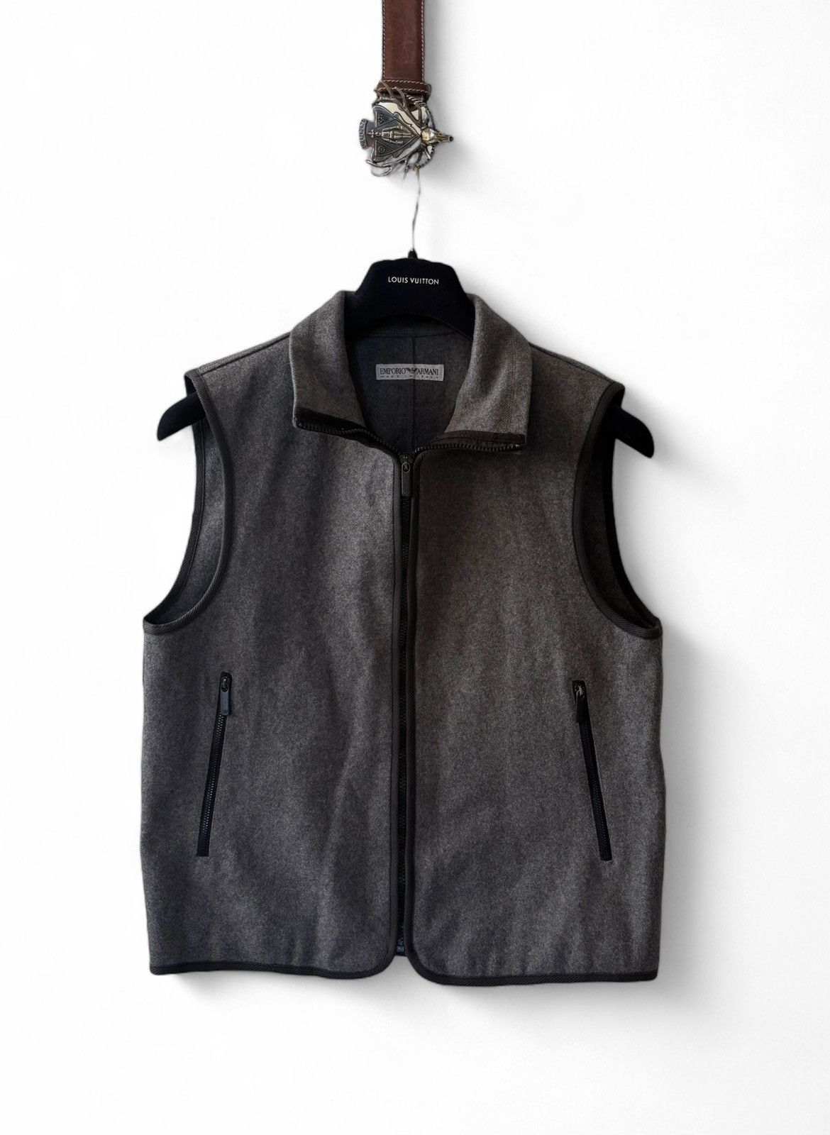 Emporio Armani Vintage Emporio Armani Wool Vest Size US M / EU 48-50 / 2 - 1 Thumbnail