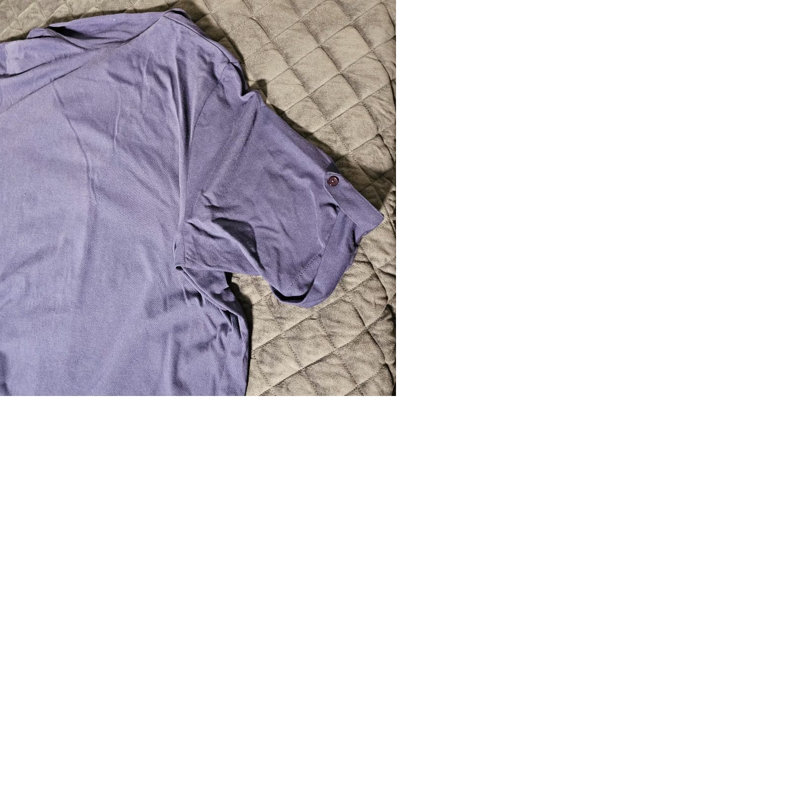 Vintage Only Necessities Women's Button-Down Blouse Shirt 1X Purple 3/4 Sleeve Pocket Casual Polka Dot Image: N/A Size XL / US 12-14 / IT 48-50 - 9 Thumbnail