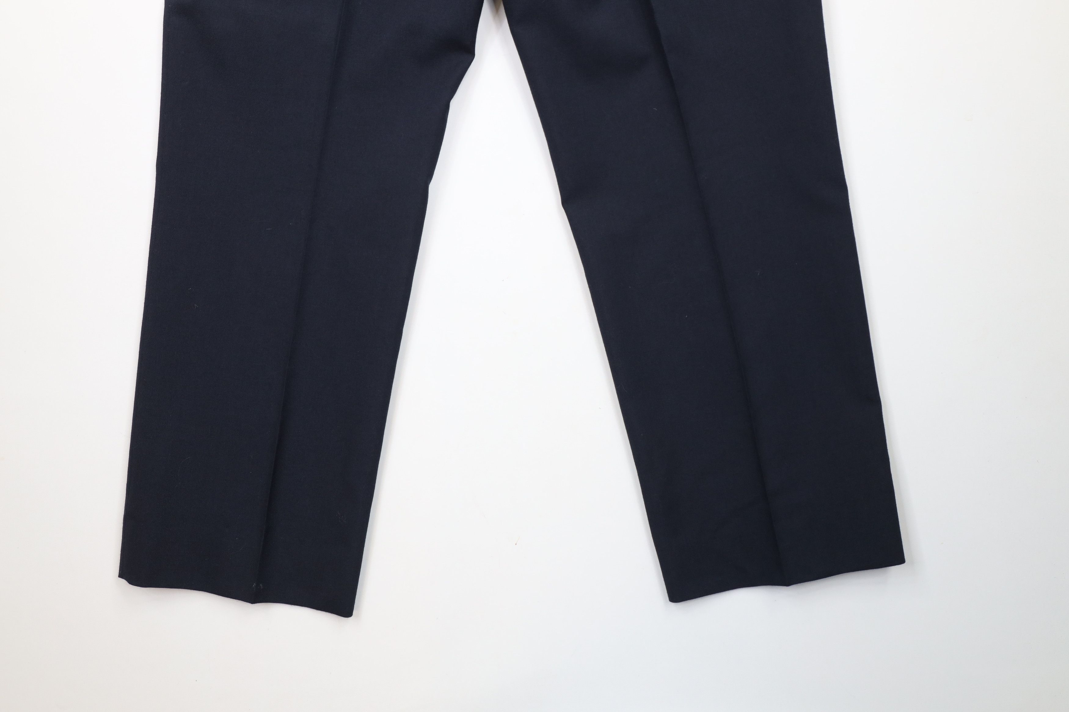 Vintage Vintage 90s Streetwear Wide Leg Chino Pants Navy Blue USA Size US 38 / EU 54 - 13 Thumbnail
