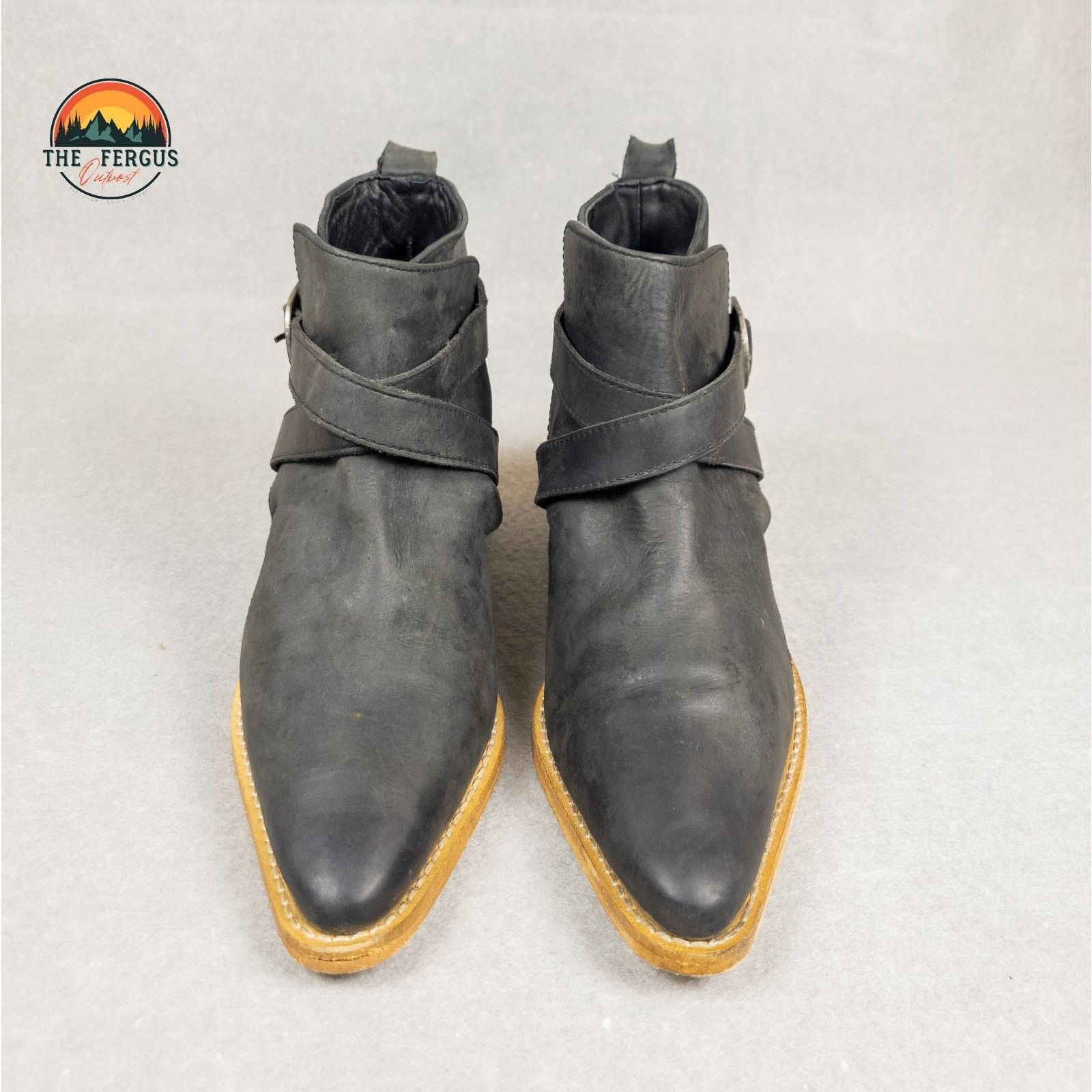 Free People Urban Western Free People 6.5 Black Boots Size US 6.5 / IT 36.5 - 2 Thumbnail