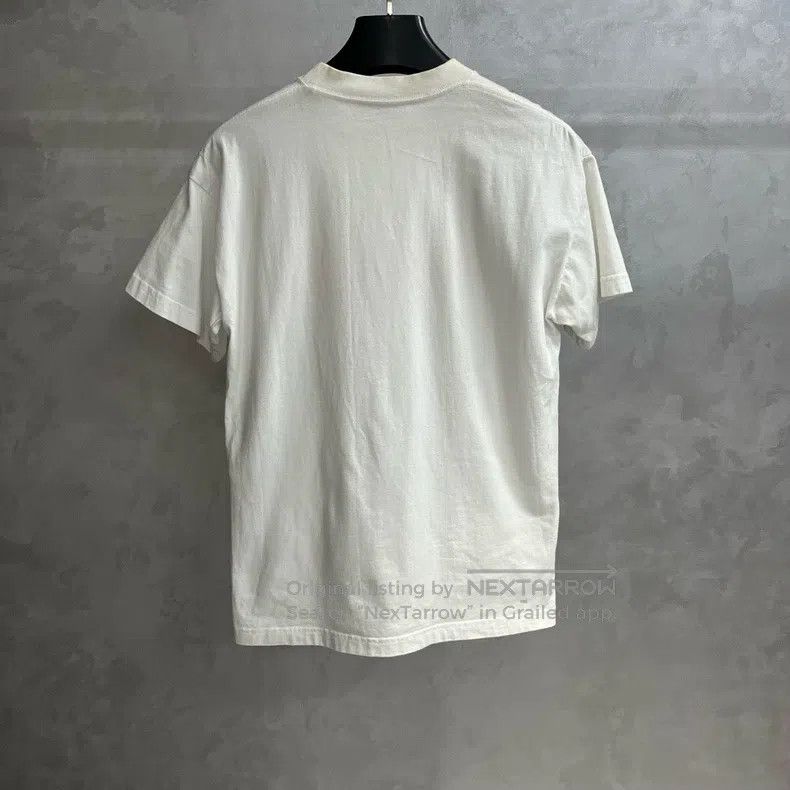 Balenciaga Balenciaga White slime print round neck short-sleeve T-shi Size US XS / EU 42 / 0 - 2 Thumbnail
