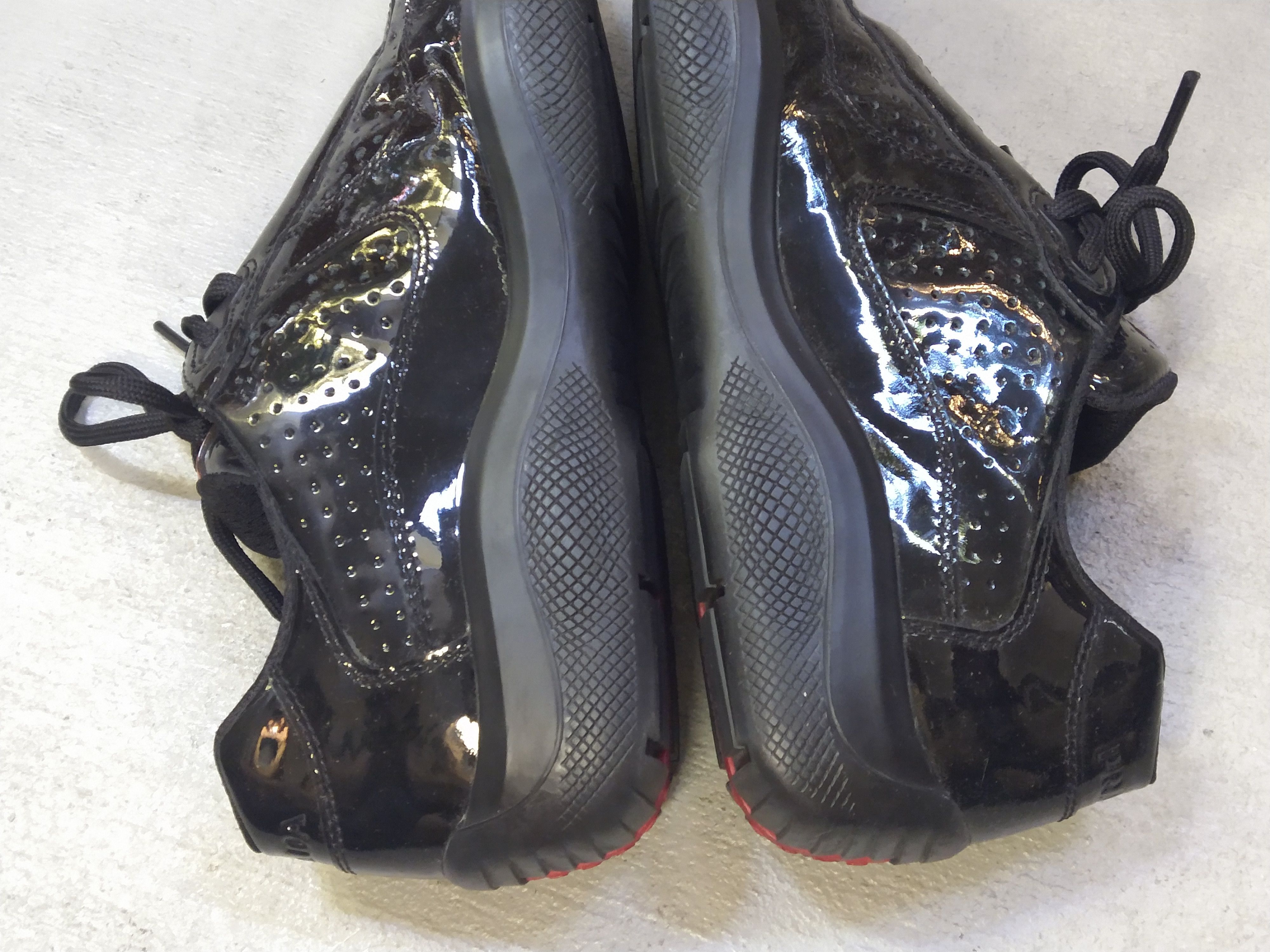 Prada Prada America's Cup Black Patent Leather Size 7.5 Red Low Size US 7.5 / EU 40-41 - 9 Thumbnail