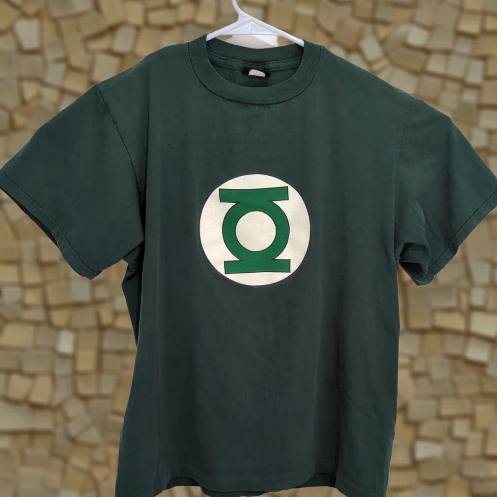 Changes VINTAGE Green Lantern T Shirt Mens Green Logo 90s Glow In Dark DC Comics Large Size US L / EU 52-54 / 3 - 1 Thumbnail