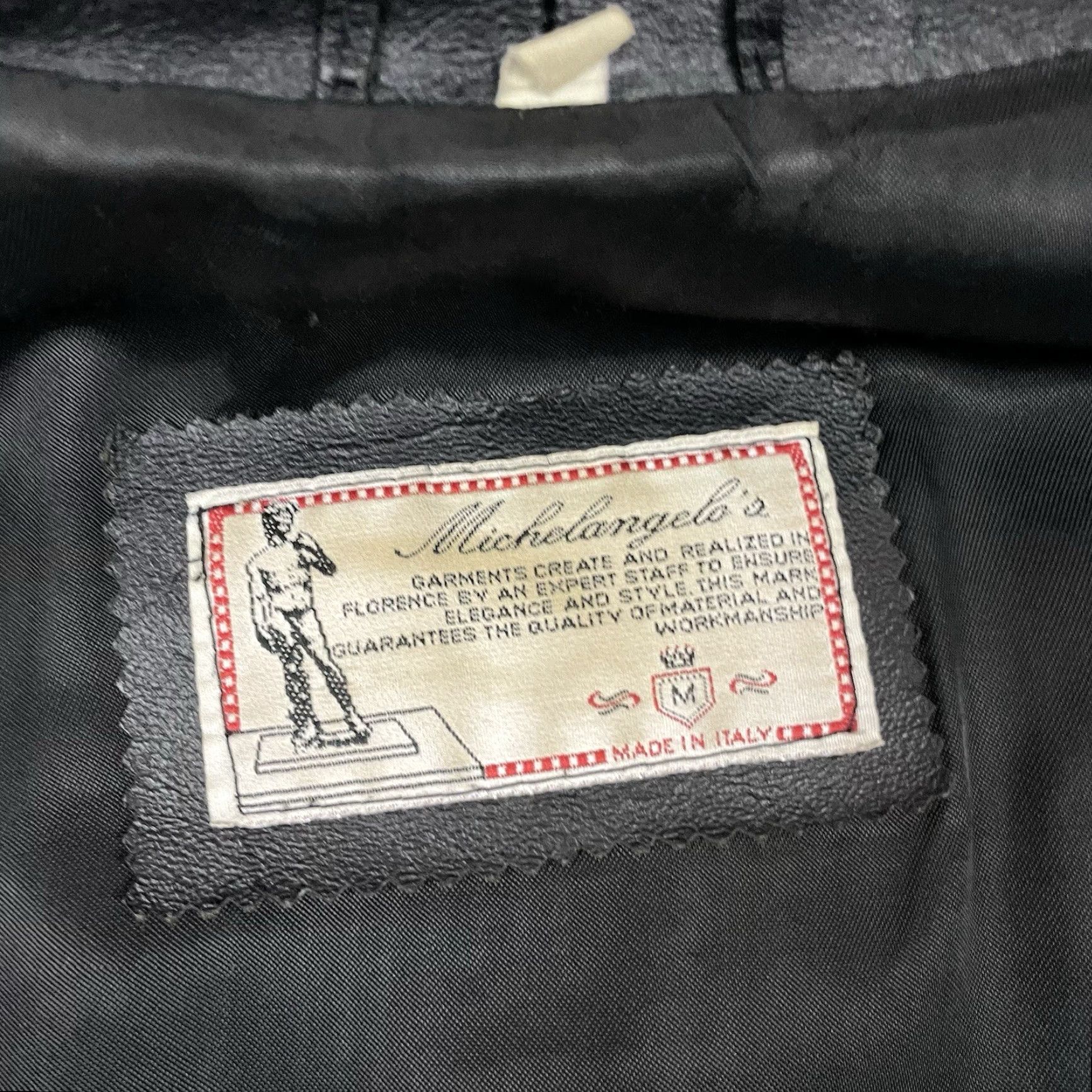 Vintage VINTAGE Michelangelo Leather Jacket Womens Small Black Firenze Made in Italy Casual Rare Leather Motorcycle Jacket Womens Small Black 1990s Size L / US 10 / IT 46 - 7 Thumbnail