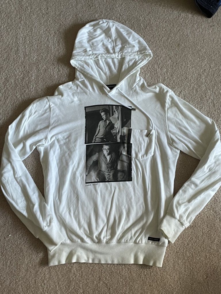 image of Dolce Gabbana James Dean Hoodie Size S/m in White, Men's
