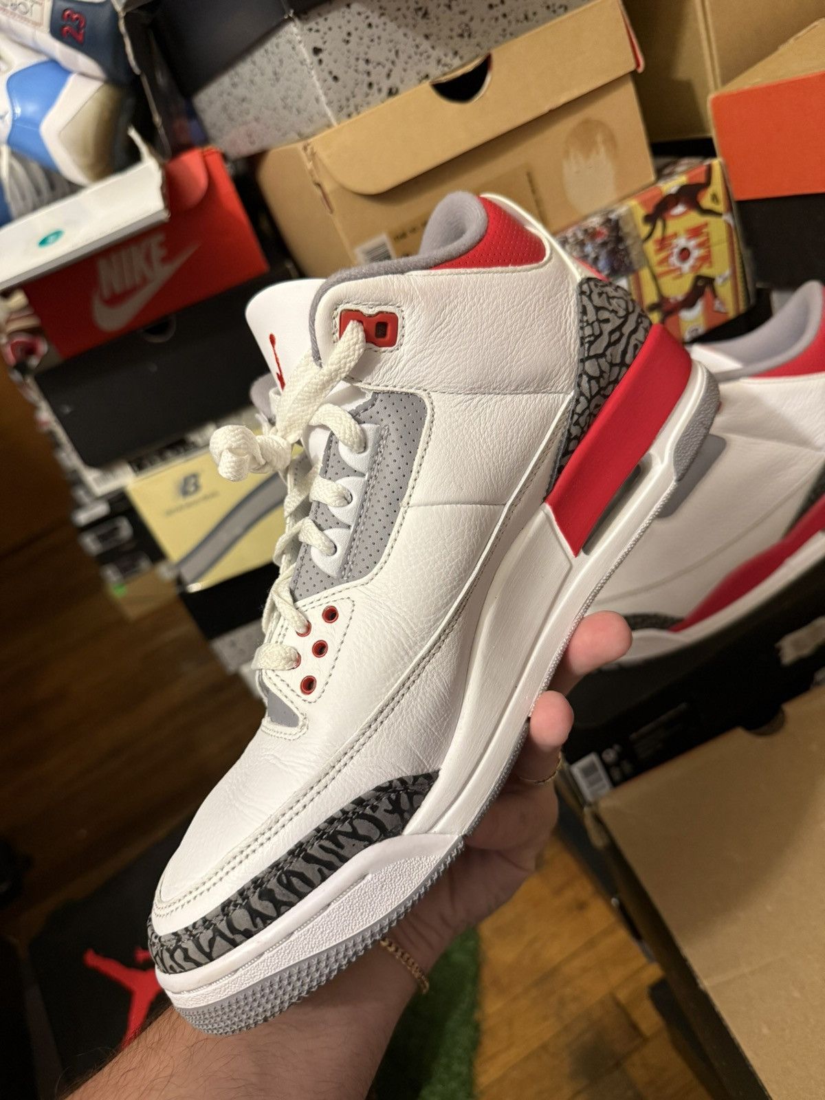 Jordan Brand Jordan retro Fire red 3s size 11.5 Size US 11.5 / EU 44-45 - 4 Thumbnail