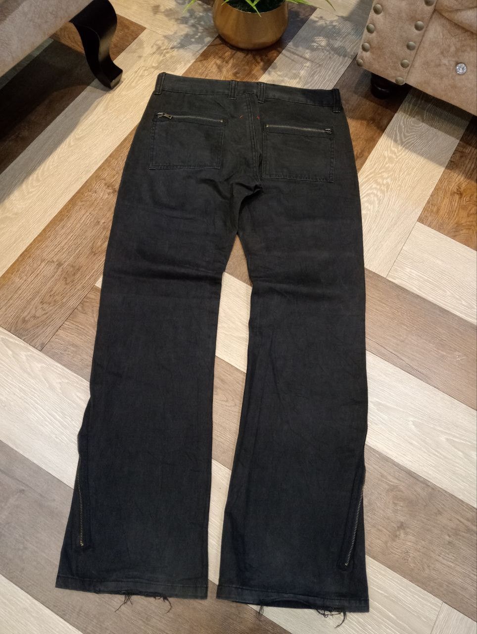 semanticdesign SEMANTIC DESIGN JAPAN 6 POCKET FADED BLACK PANTS Size US 33 - 11 Thumbnail