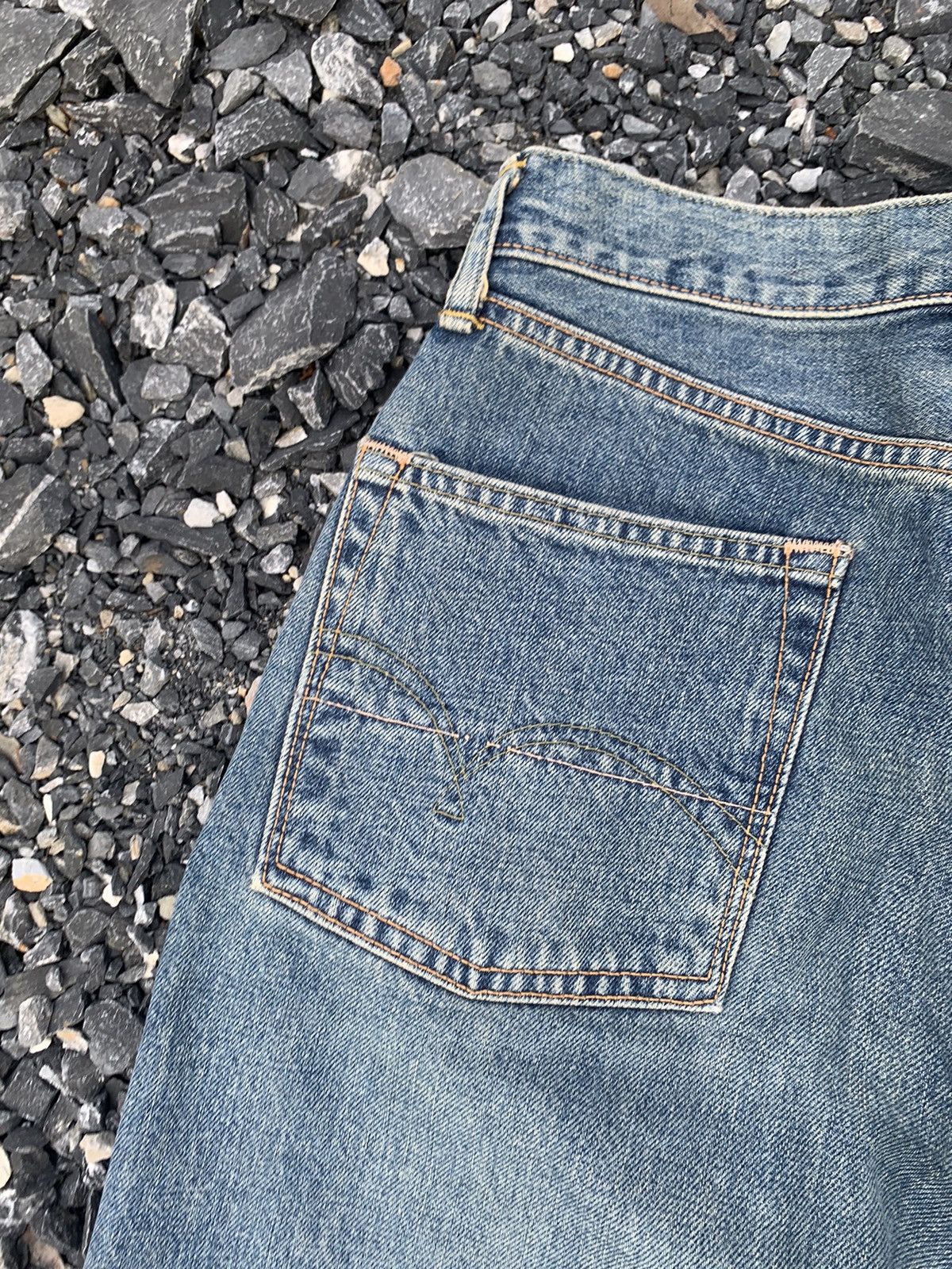 Kapital VINTAGE SOMETHING EDWIN 505Z SELVEDGE BAGGY DISTRESSED DENIM Size US 28 / EU 44 - 14 Thumbnail