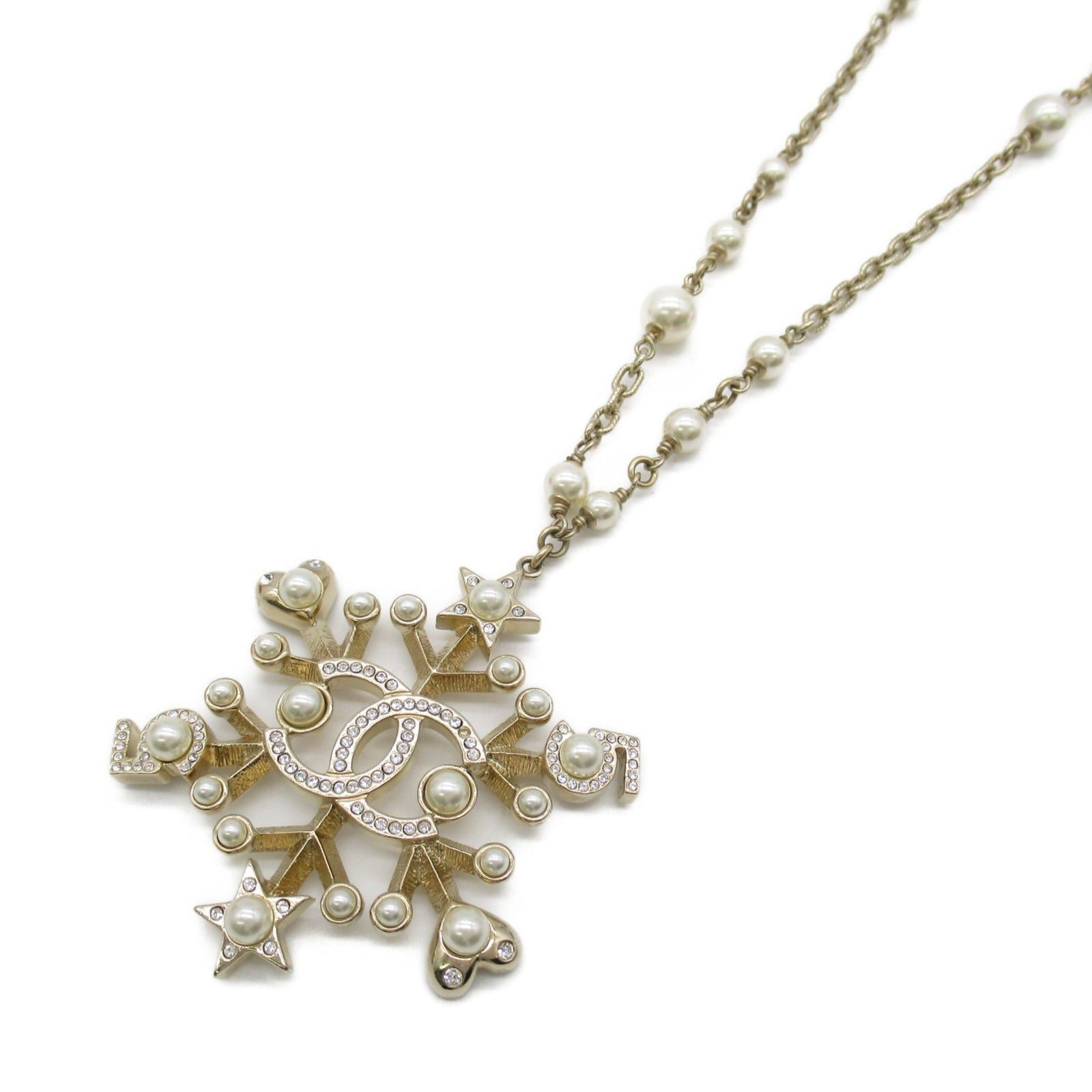 Chanel Chanel Pearl Necklace Gp (Gold Plated) Fake Gold Size ONE SIZE - 1 Thumbnail