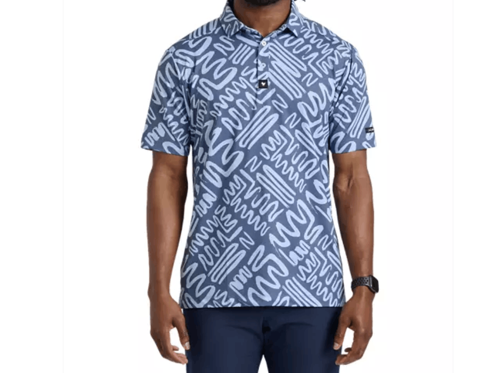 Bad Birdie Bad Birdie Mazed & Confused Golf Polo Top Blue ( S ) Size US S / EU 44-46 / 1 - 4 Thumbnail