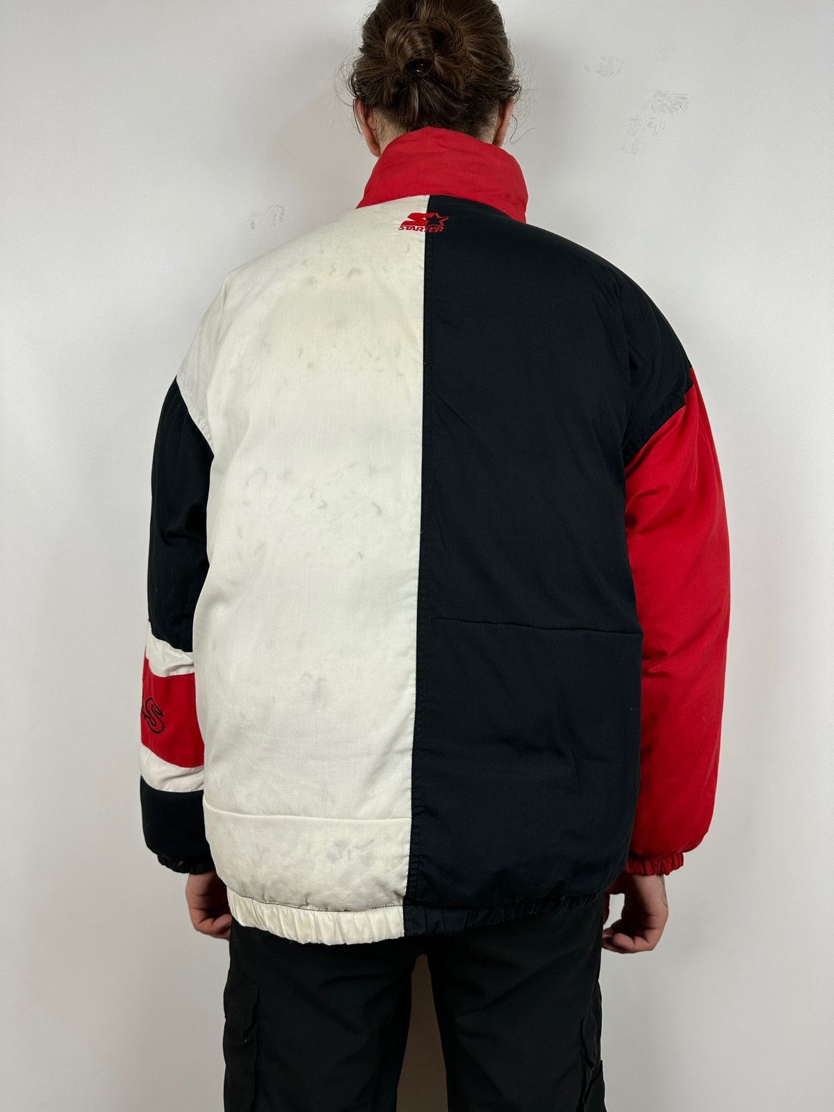 NBA Vintage Chicago Bulls Starter NBA Reversible Puffer Jacket Size US L / EU 52-54 / 3 - 6 Thumbnail