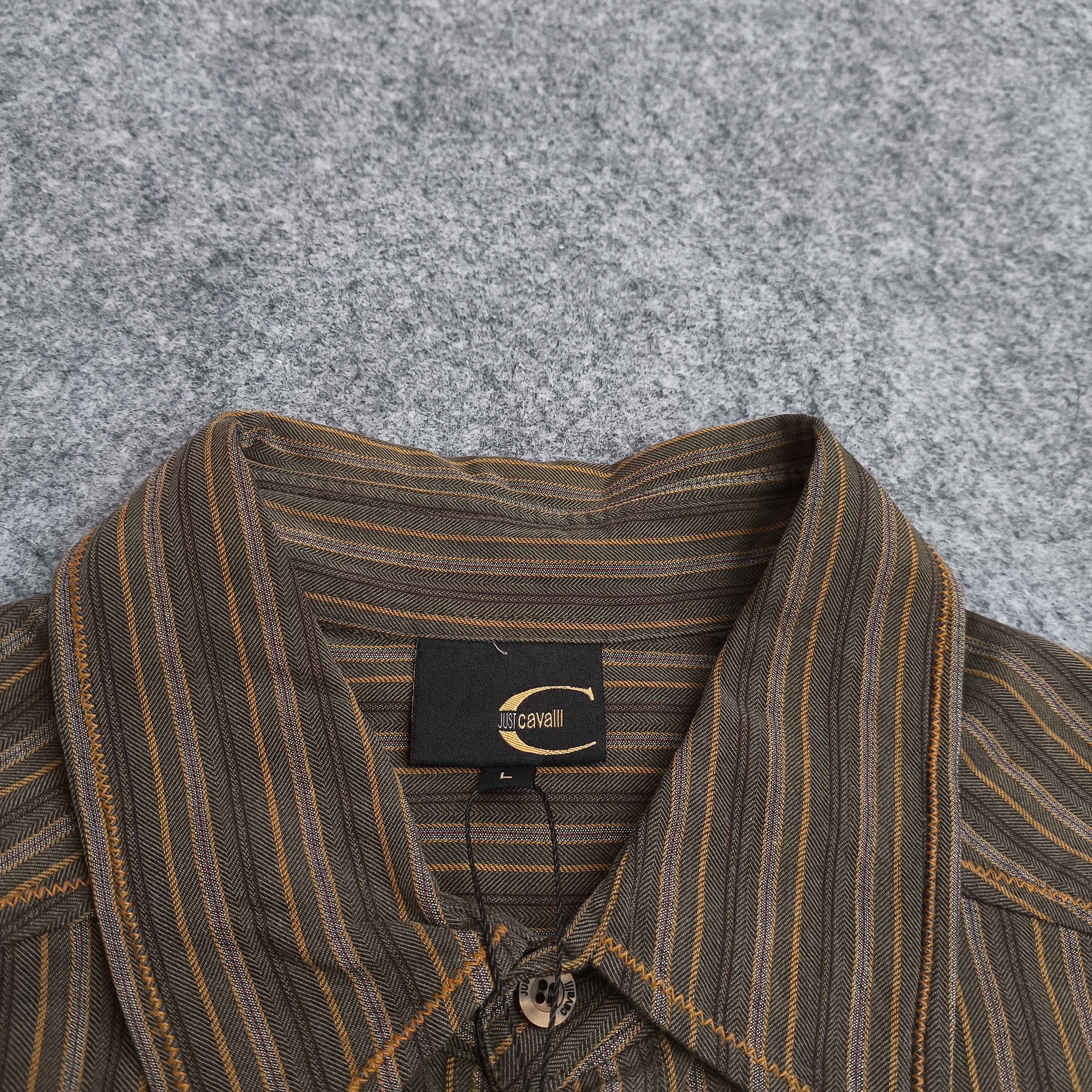 Just Cavalli Just cavalli Roberto cavalli striped shirt button up szTag L Size US M / EU 48-50 / 2 - 4 Thumbnail