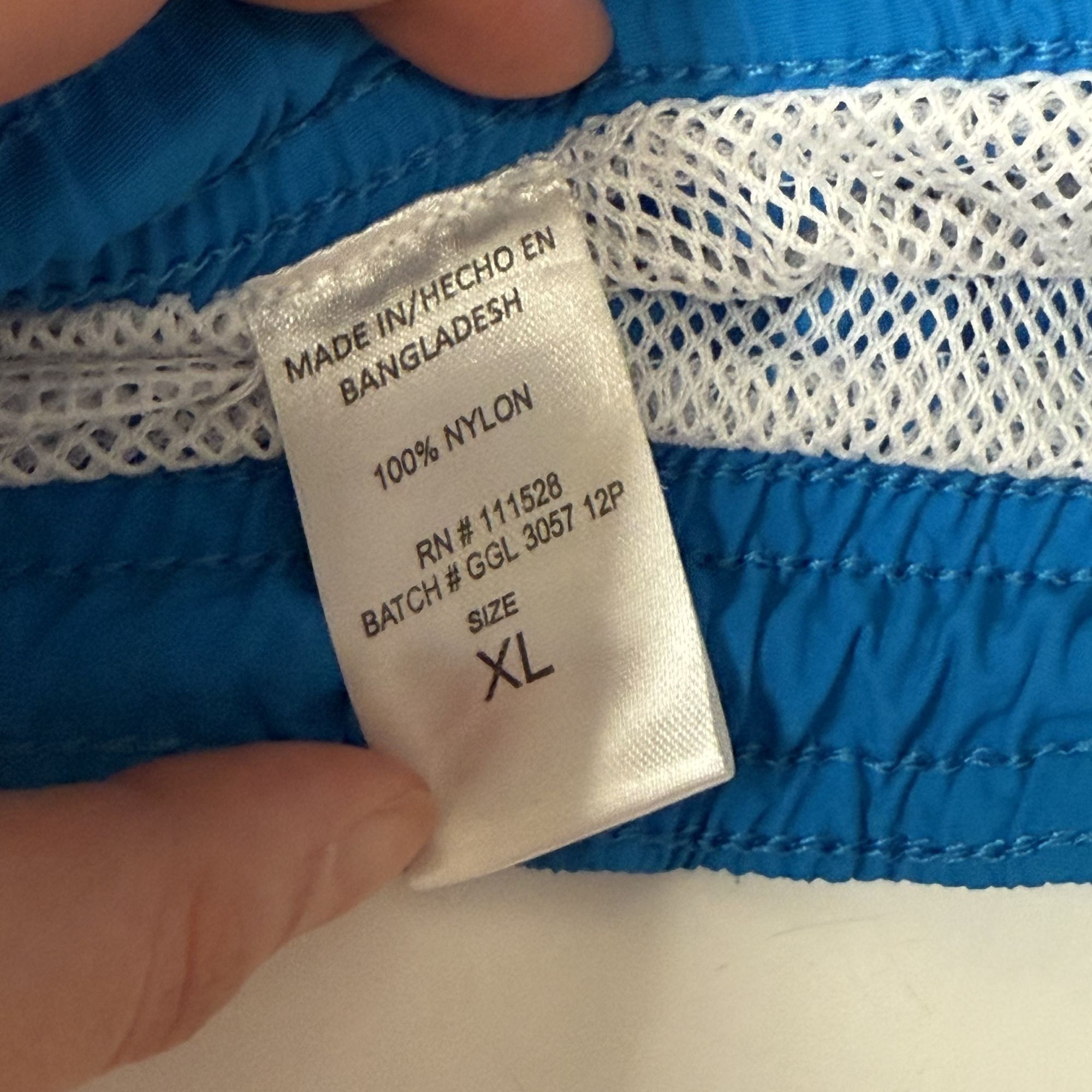 Other Surf Style AQUA Blue Nylon Swim Trunks SURFER BEACH Shorts Size US 36 / EU 52 - 6 Thumbnail