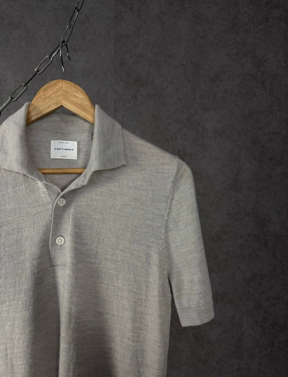 A Day's March A Day’s March wool designer polo tee Size US S / EU 44-46 / 1 - 2 Thumbnail