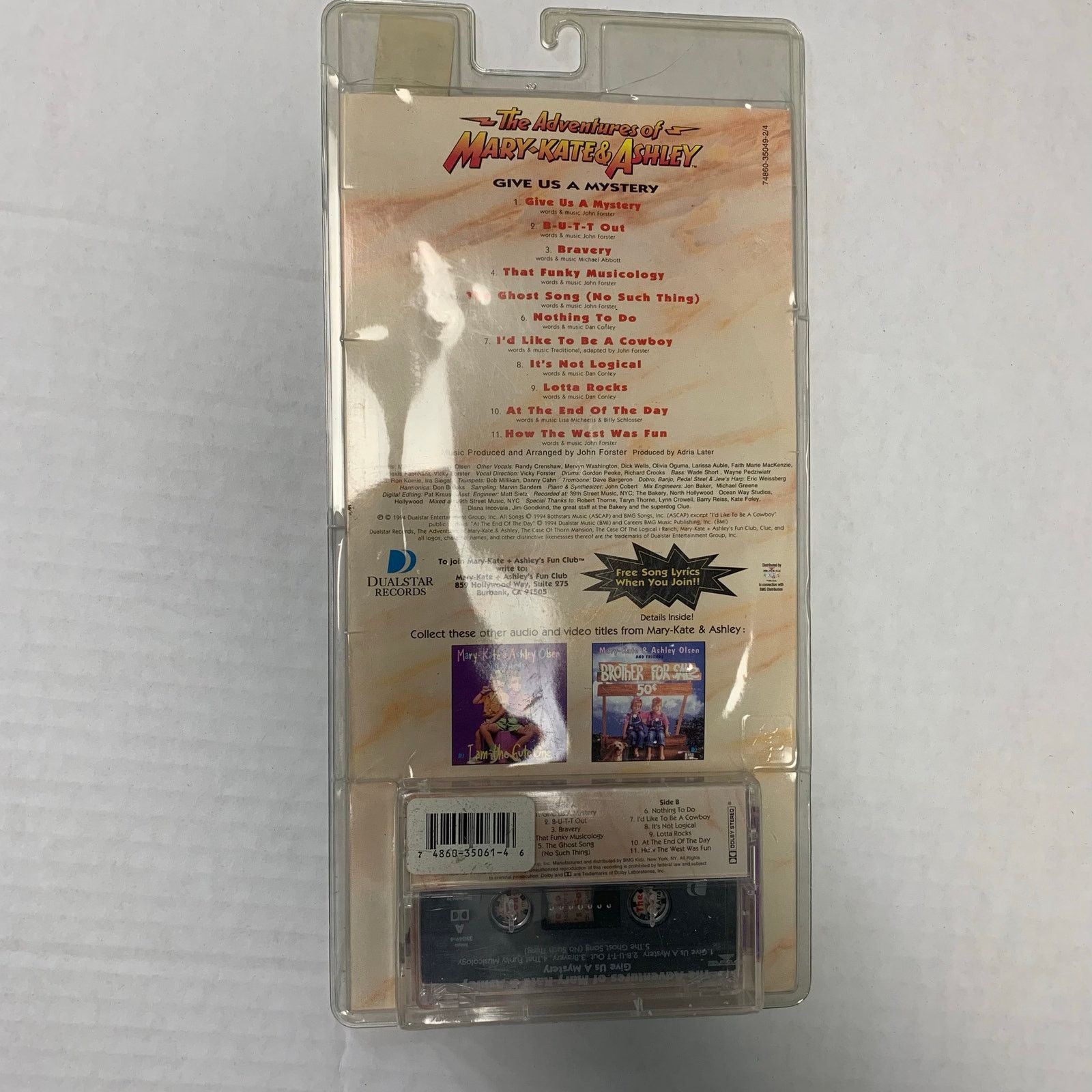 Vintage Adventures of Mary Kate + Ashley Olsen Tape SEALED 1994 Size ONE SIZE - 2 Thumbnail