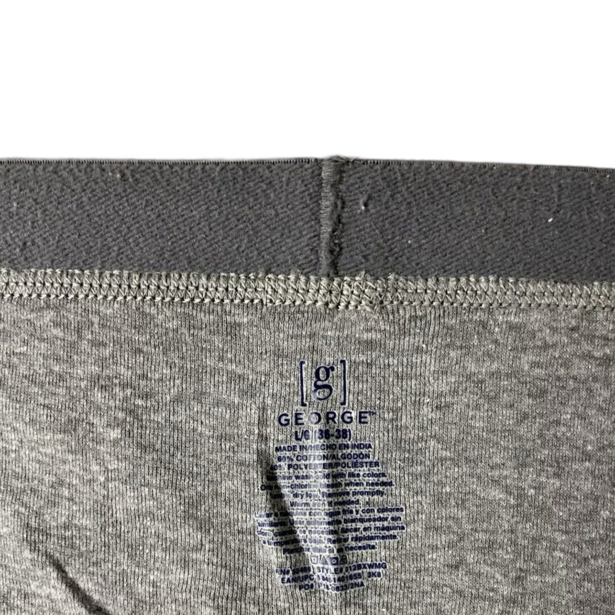 George George White / Gray Men’s Underwear Boxer Briefs Size Large Size 36 - 3 Thumbnail