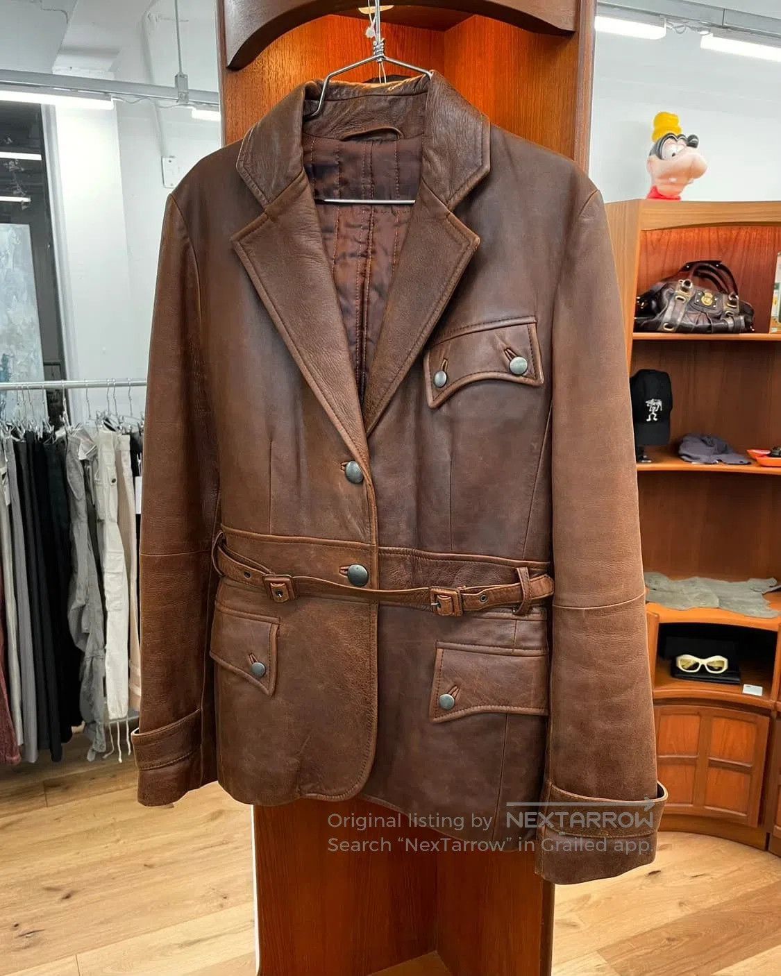 Max Mara Max Mara Vintage Leather Jacket. Size M / US 6-8 / IT 42-44 - 3 Thumbnail