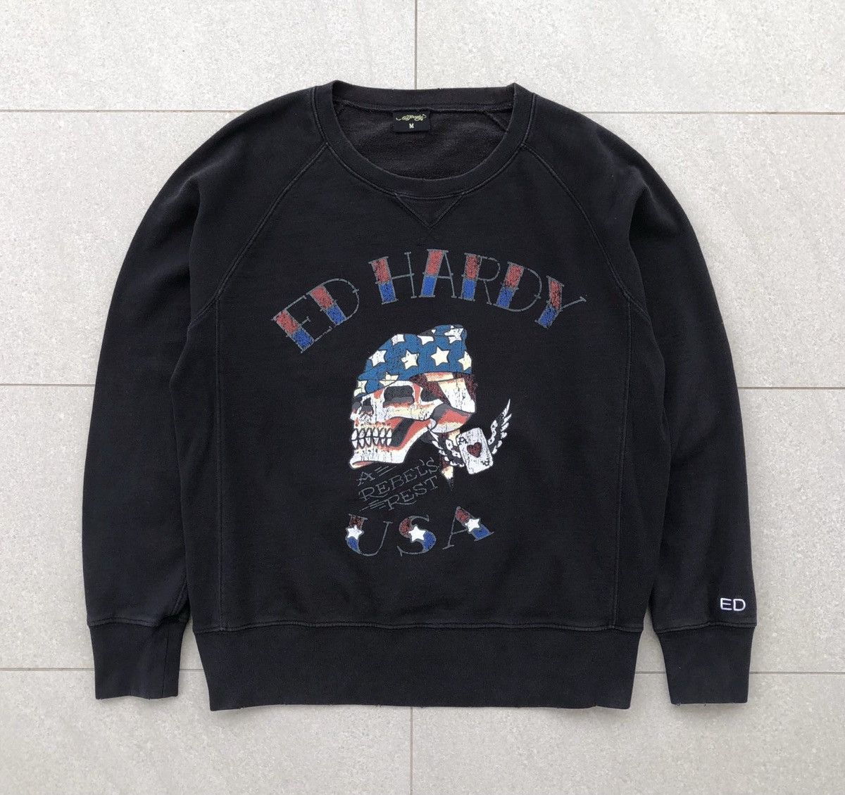 Ed Hardy ED HARDY Black Sweatshirt Size US M / EU 48-50 / 2 - 2 Thumbnail