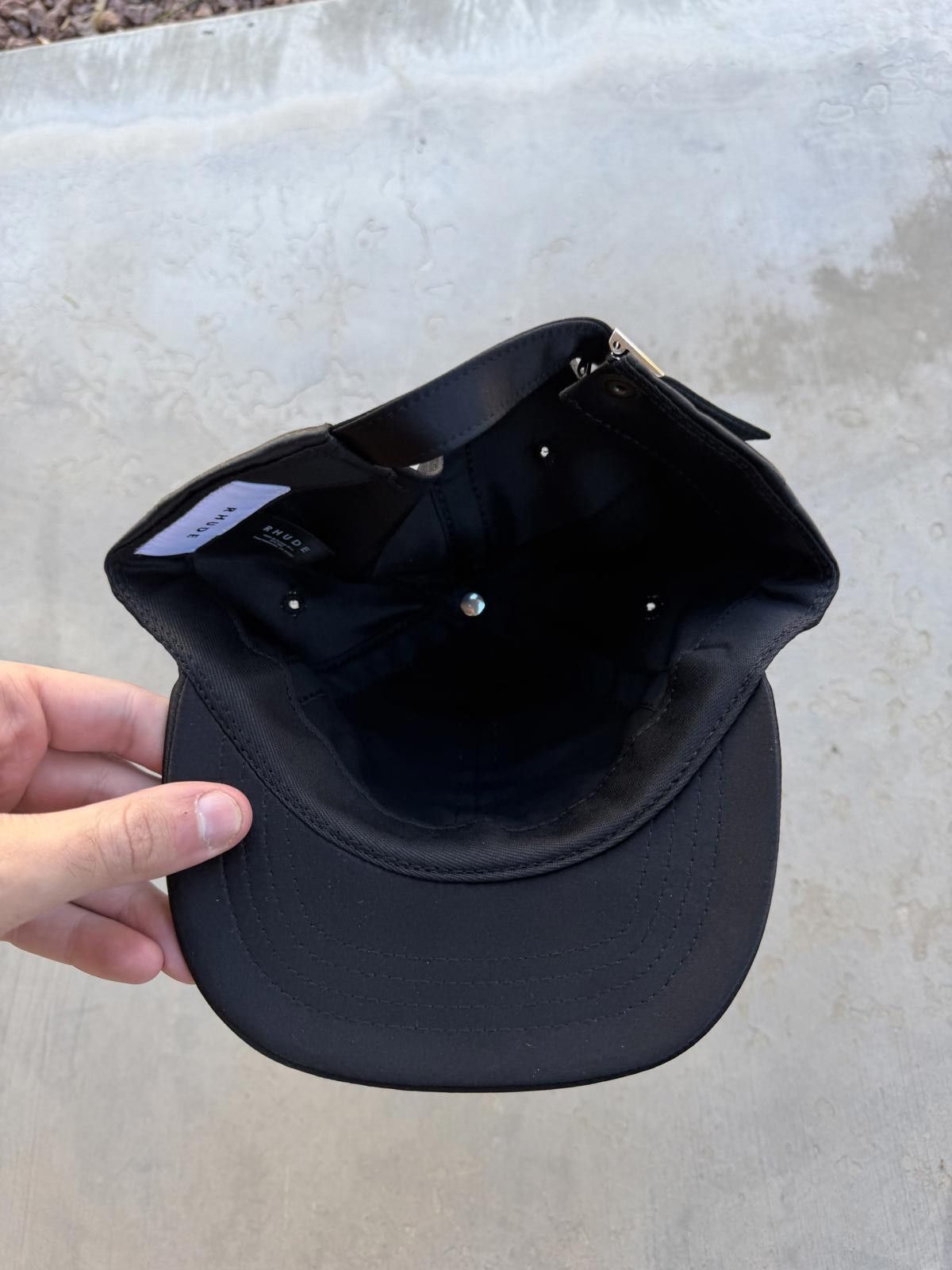 Rhude Rhude Off Road Sports Club Hat Black Curved Brim Cap New Size ONE SIZE - 5 Thumbnail