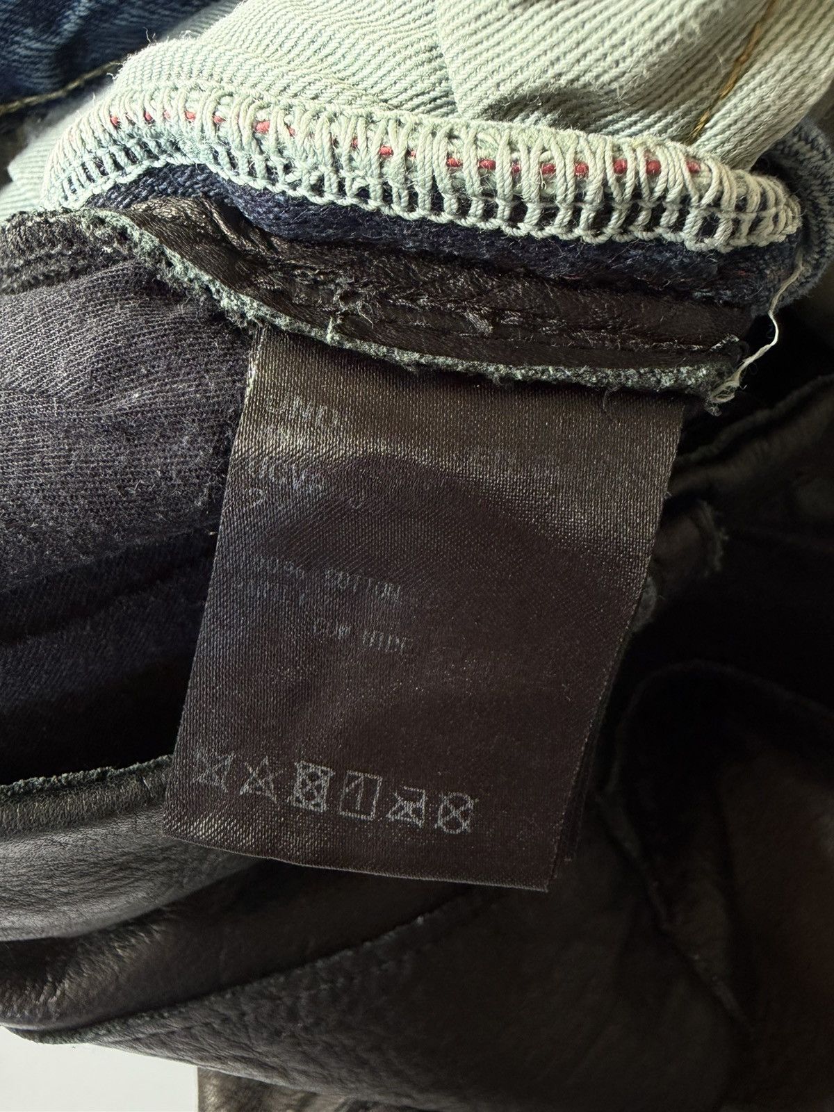Undercover Undercover Switching Leather Denim Pants Size US 29 - 9 Thumbnail