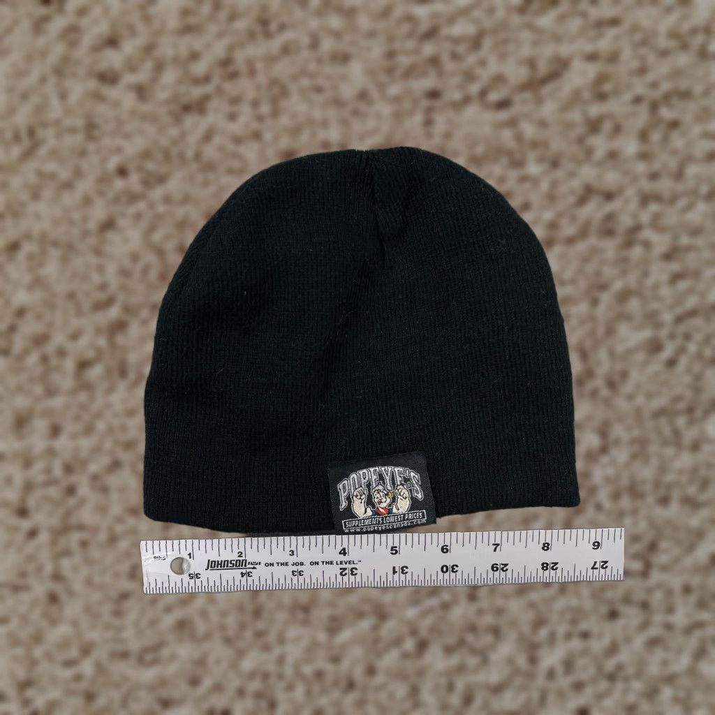 Vintage Popeye's Supplements Canada Beanie Adult One Size Black 100% Acrylic Knit Size ONE SIZE - 1 Thumbnail