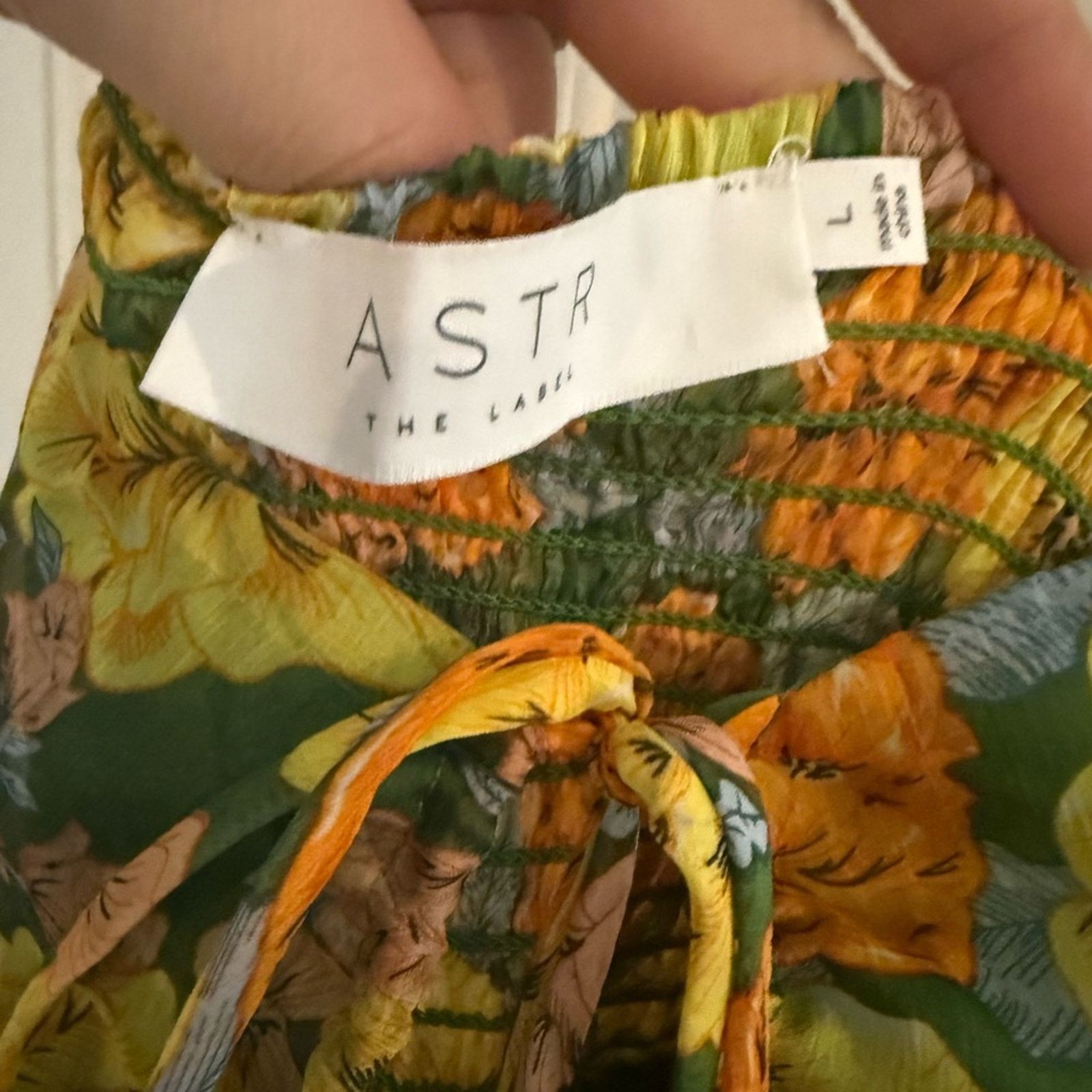 REVOLVE ASTR THE LABEL Brandy Dress in Yellow Multi Floral L Size L / US 10 / IT 46 - 5 Thumbnail
