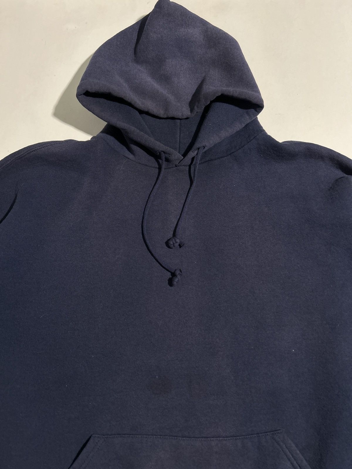 Russell Athletic Vintage 1990s Hoodie Russell Navy Blue Size US XL / EU 56 / 4 - 3 Thumbnail