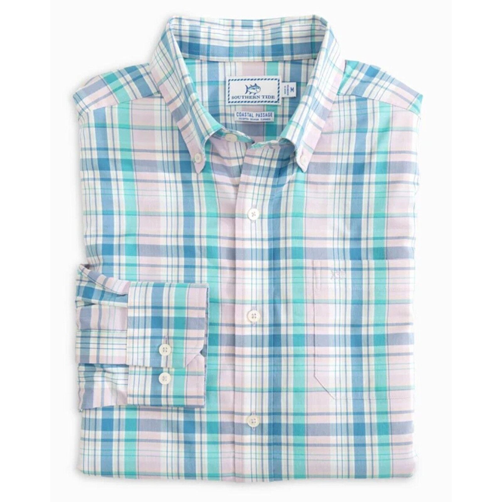 Southern Tide NWT SOUTHERN TIDE Sky Valley Plaid Coastal Passage Sport Size US M / EU 48-50 / 2 - 7 Thumbnail