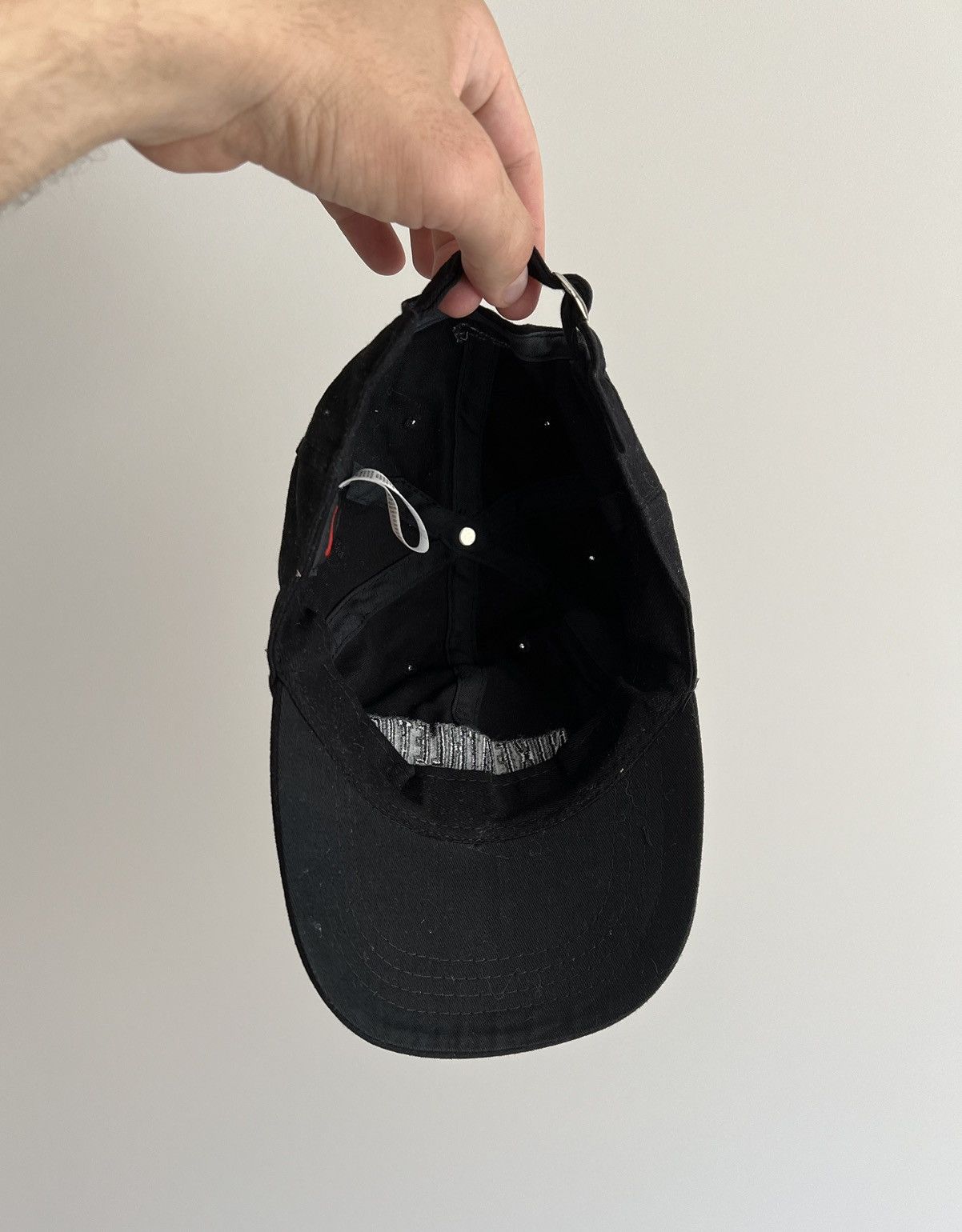 Nike × Vintage Vintage Nike Athletic Black Baseball Cap Size ONE SIZE - 5 Thumbnail