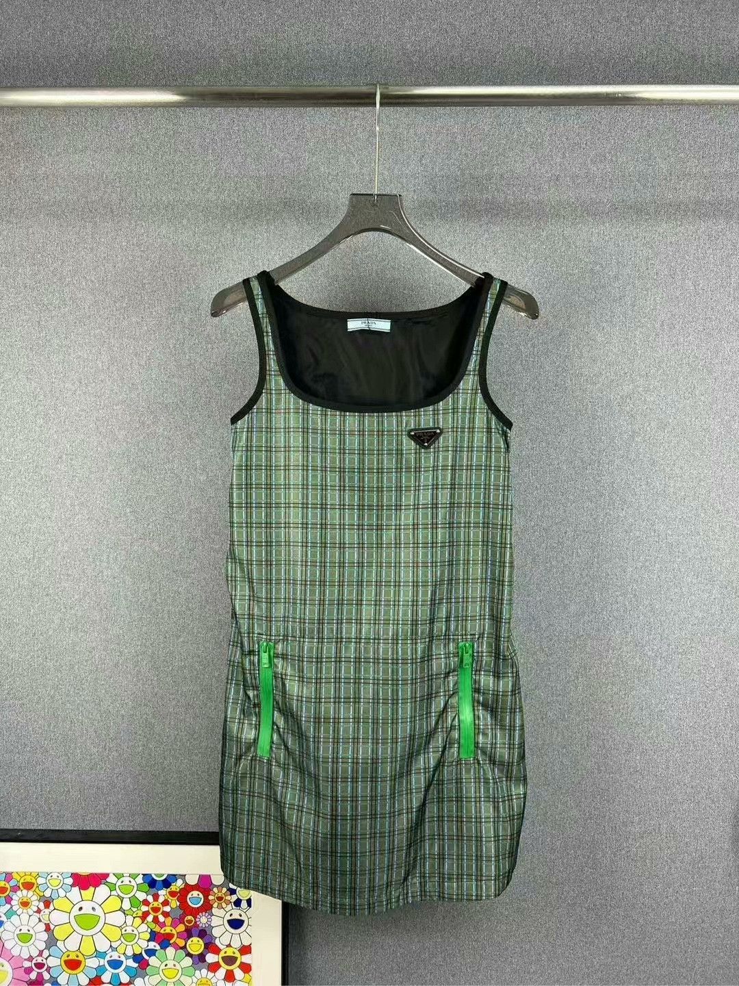 Prada prada nylon spaghetti strap dress Size S / US 4 / IT 40 - 1 Thumbnail