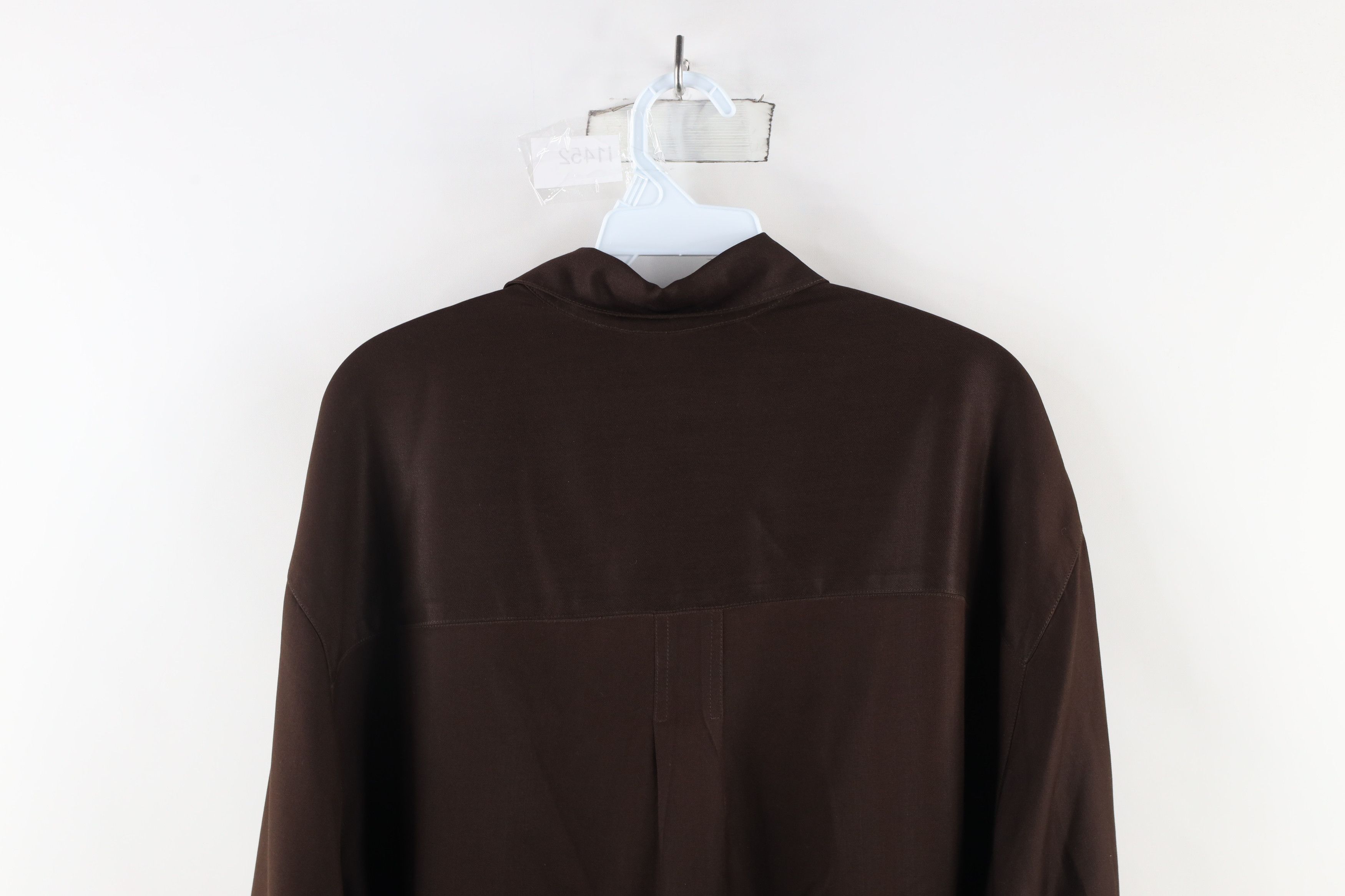 Vintage Vintage 90s Streetwear Collared Button Shirt Brown Size US XL / EU 56 / 4 - 16 Thumbnail