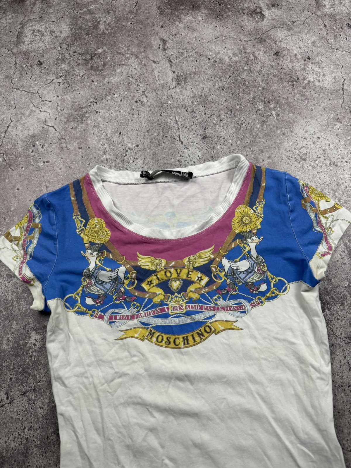 Moschino Vintage Y2K Moschino jeans cropped t-shirt / tank top Size XS / US 0-2 / IT 36-38 - 2 Thumbnail