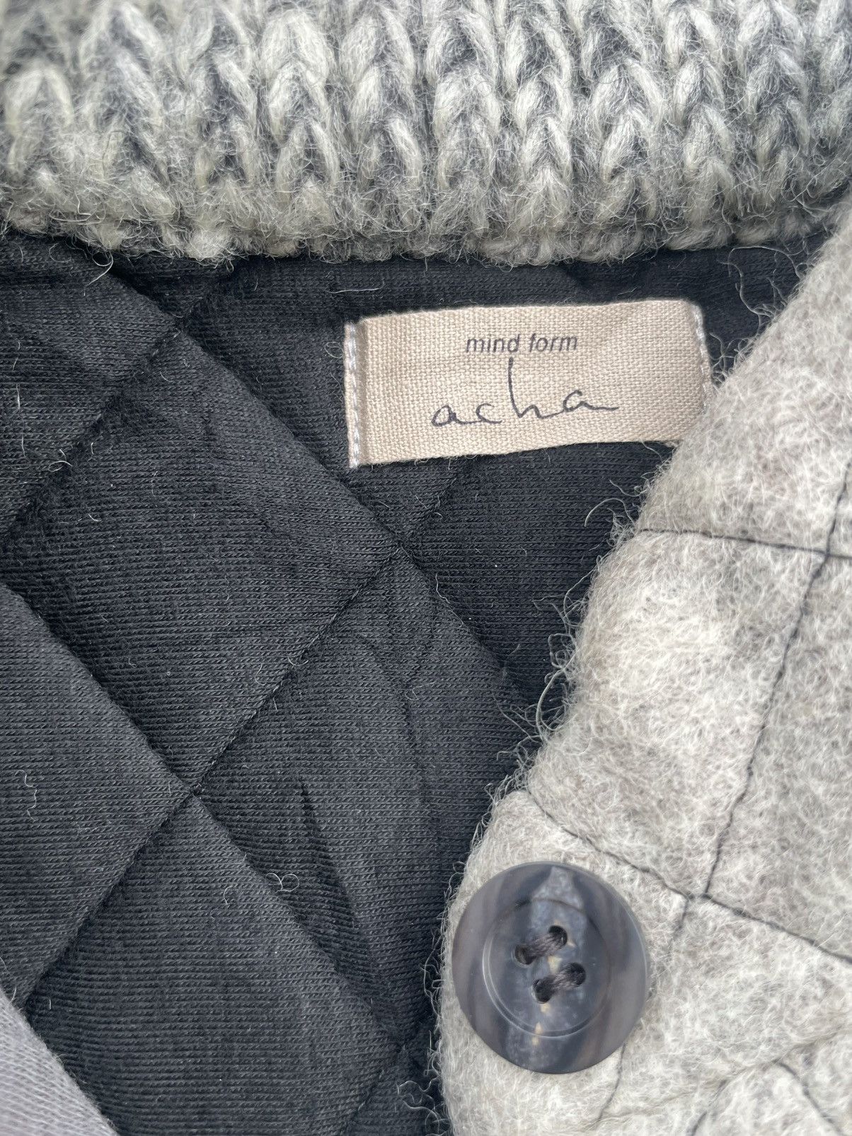 Japanese Brand Mind Form Acha Mohair Quilted Jacket Size S / US 4 / IT 40 - 18 Thumbnail