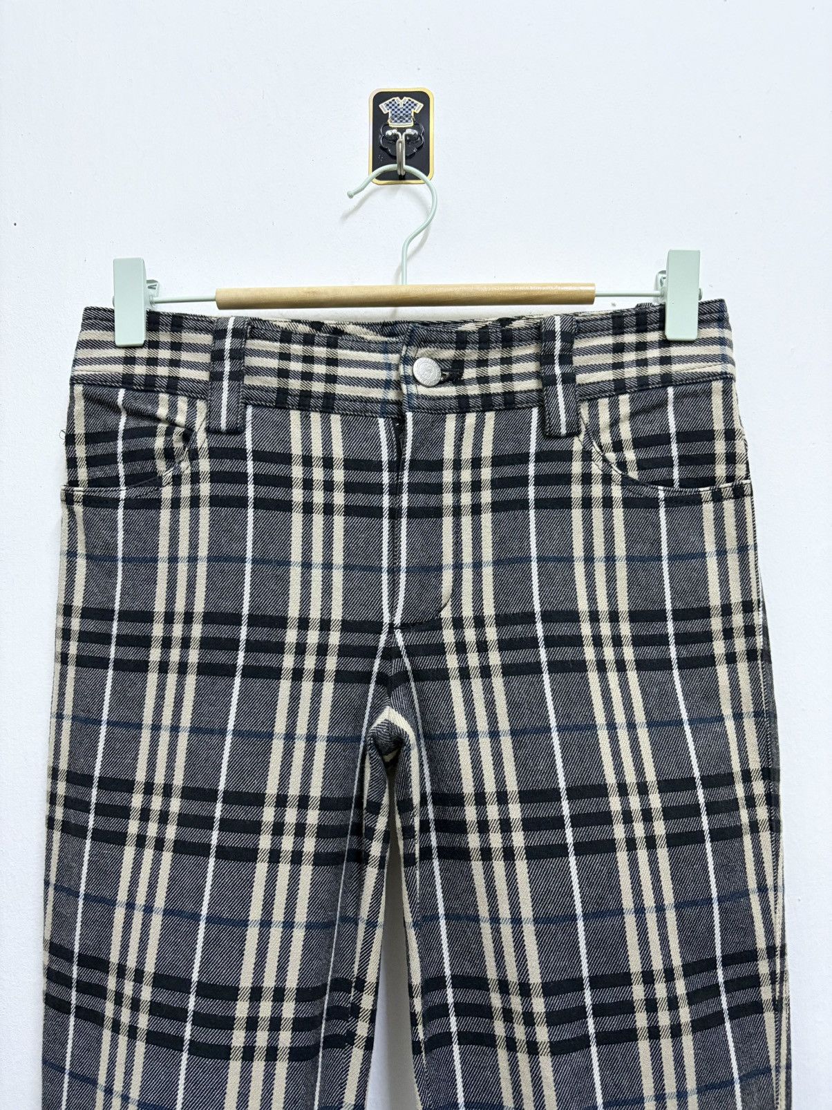 Burberry Vintage 90's Burberry Blue Label Nova Check Pants Size 28" / US 6 / IT 42 - 3 Thumbnail