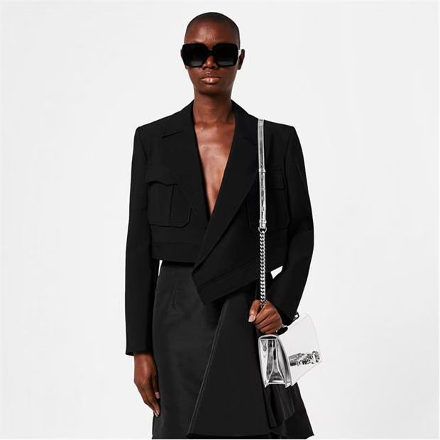 Alexander McQueen o1g2r1mq0824 Jackets in Black Size M / US 6-8 / IT 42-44 - 3 Thumbnail