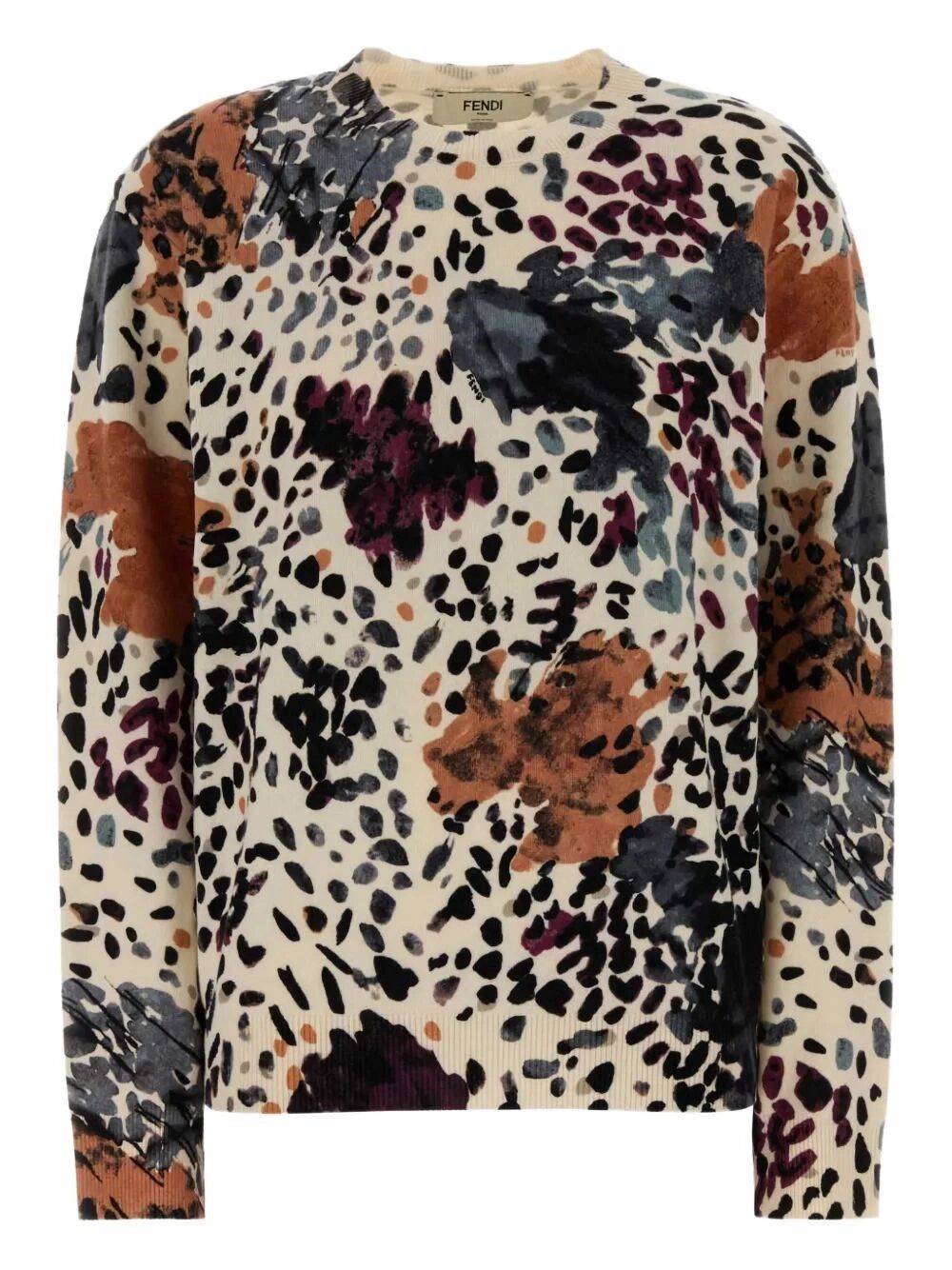 Fendi `Falena` Printed Sweater Size M / US 6-8 / IT 42-44 - 1 Thumbnail