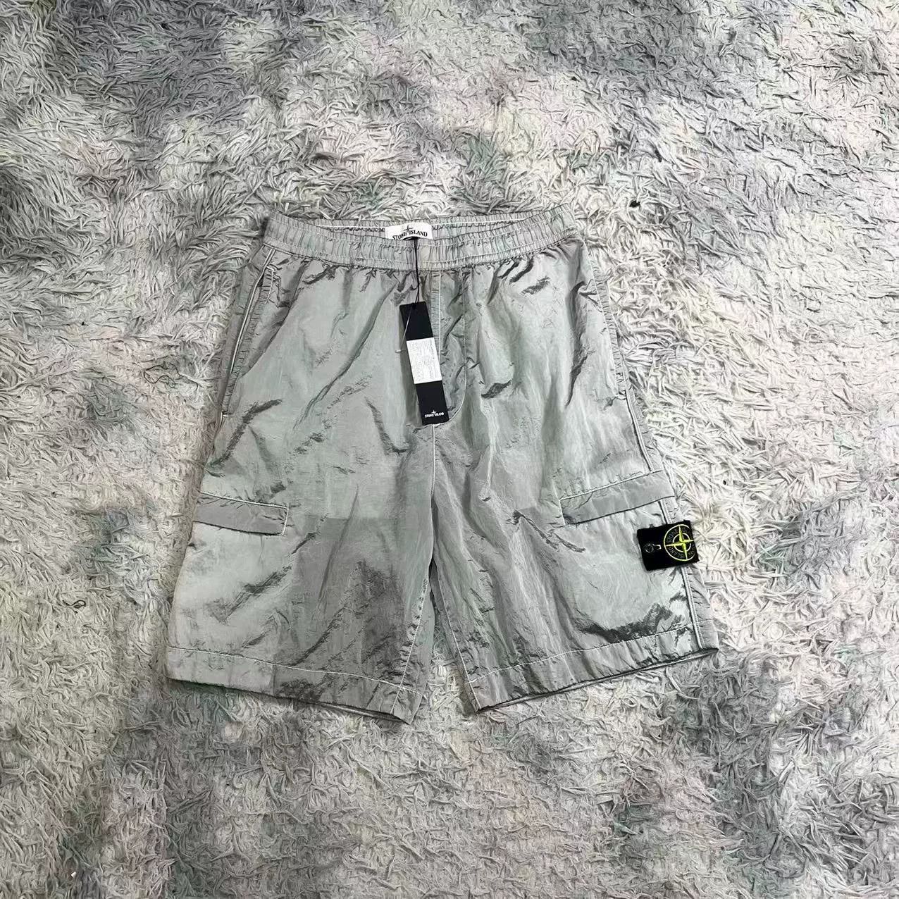 Stone Island Stone Island Metallic Nylon Shorts Size US 31 - 1 Thumbnail