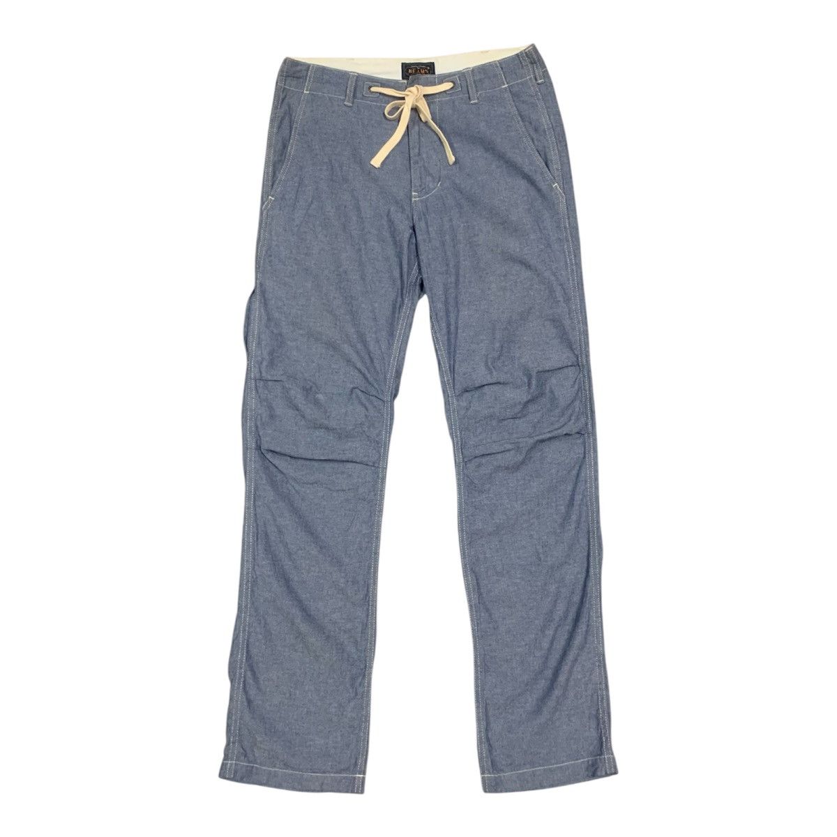 Beams Plus Beams Plus Chambray Cotton Straight Easy Pants W32x33 Size US 32 / EU 48 - 1 Thumbnail