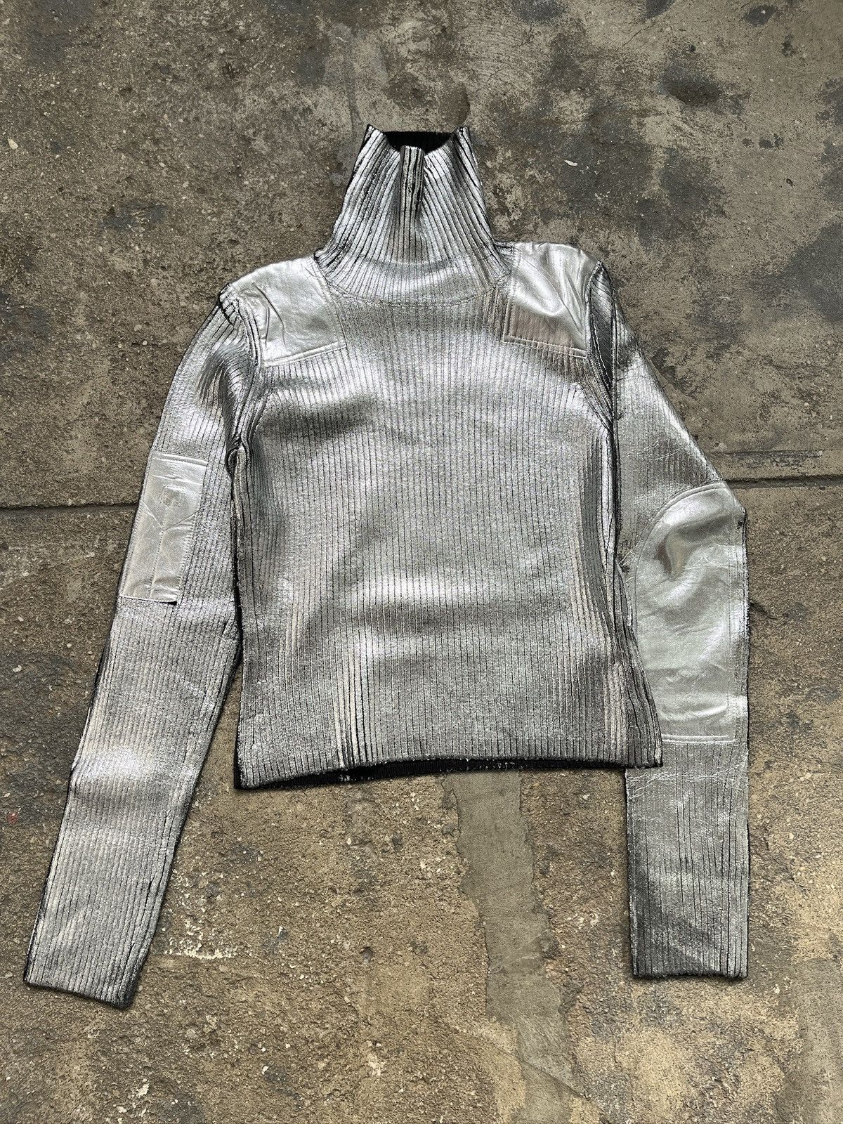 MM6 MM6 Maison Margiela Metallic Turtleneck (unisex) Size US L / EU 52-54 / 3 - 1 Thumbnail
