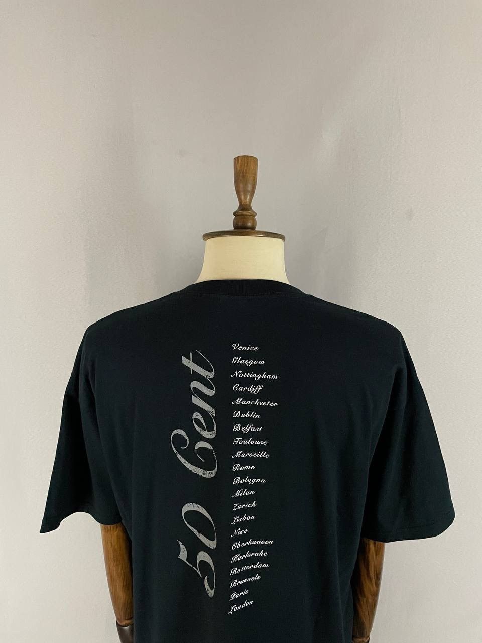 50 Cent 50 Cent Tee T Shirt Vintage Black 1990s Size US XL / EU 56 / 4 - 8 Thumbnail