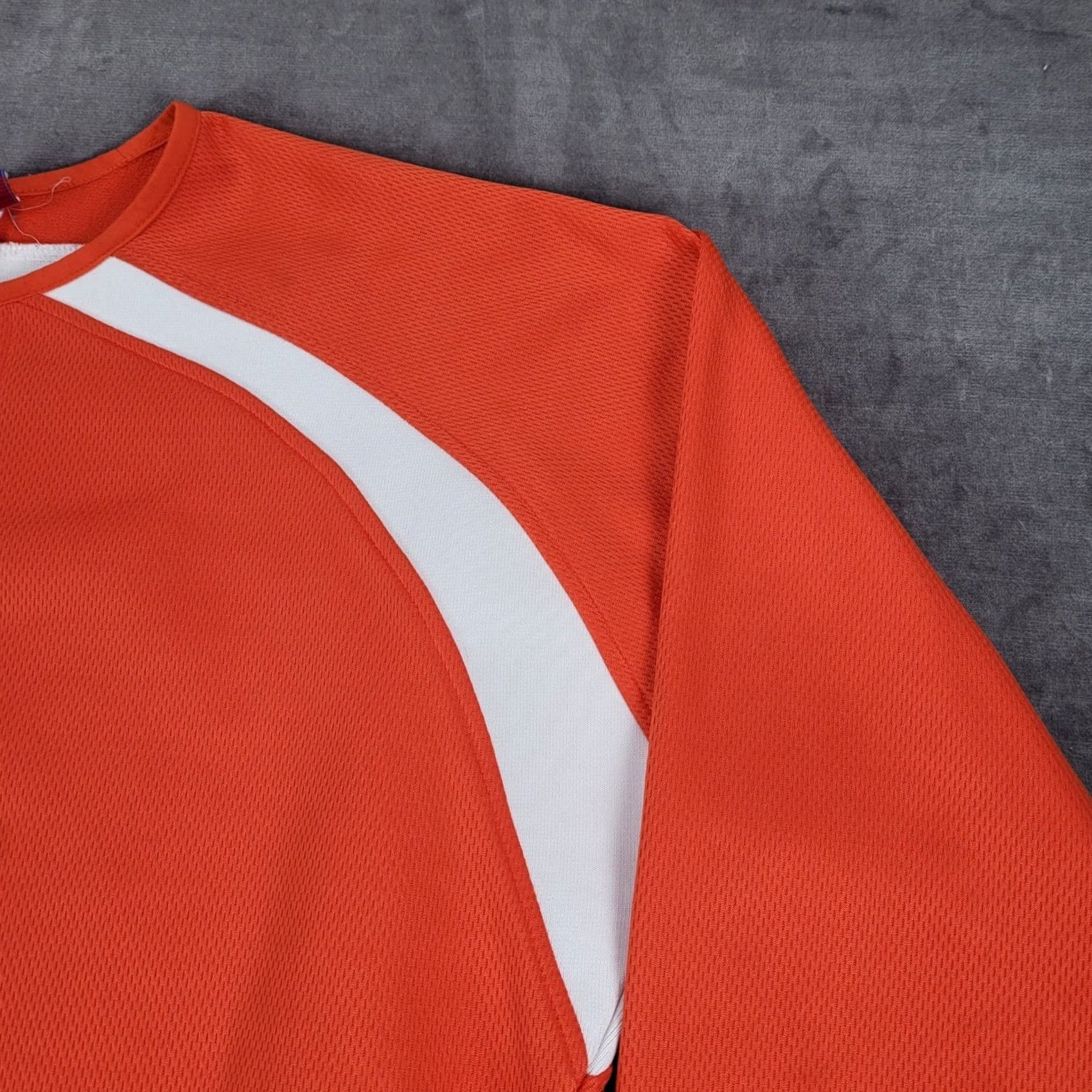 Vintage Majestic Clemson Tigers Long Sleeve Shirt Top Orange White L Size US L / EU 52-54 / 3 - 4 Thumbnail