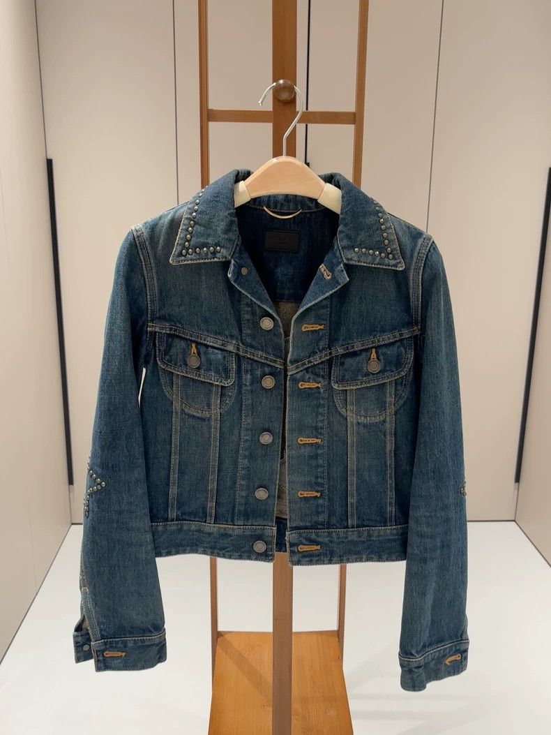Saint Laurent Paris SAINT LAURENT Women’s Classic Denim Jacket XS- DMC Size US XS / EU 42 / 0 - 1 Thumbnail