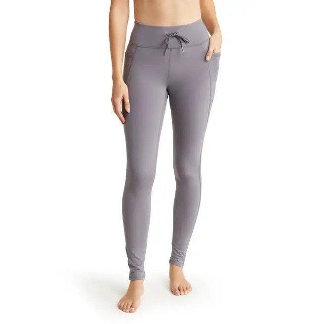Other Yogalicious Fleece Lined Leggings Quiet Shade High Waist Size 27" / US 4 / IT 40 - 1 Thumbnail