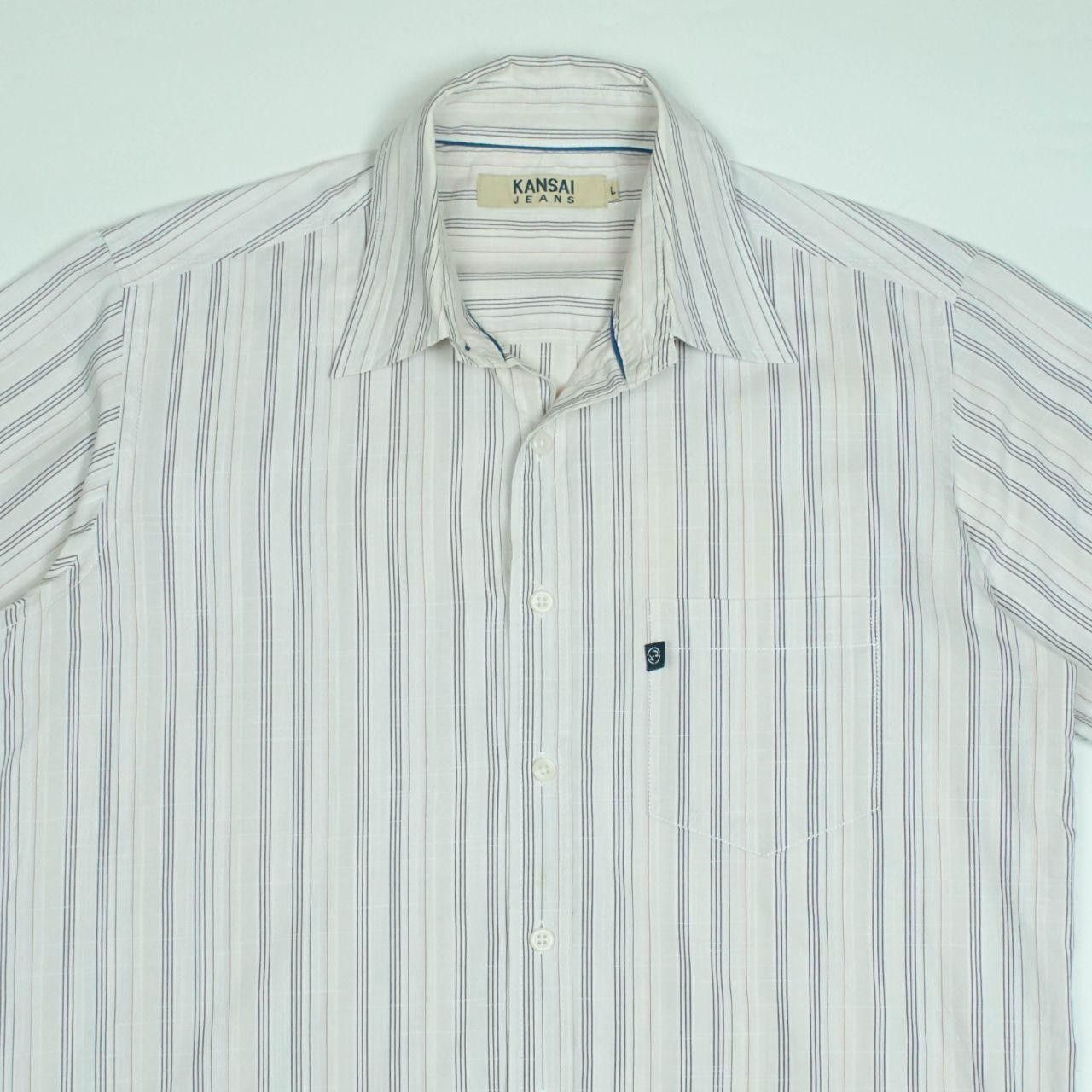 Kansai Yamamoto *NoTariff Kansai Yamamoto Stripe Shirt Size US L / EU 52-54 / 3 - 2 Thumbnail