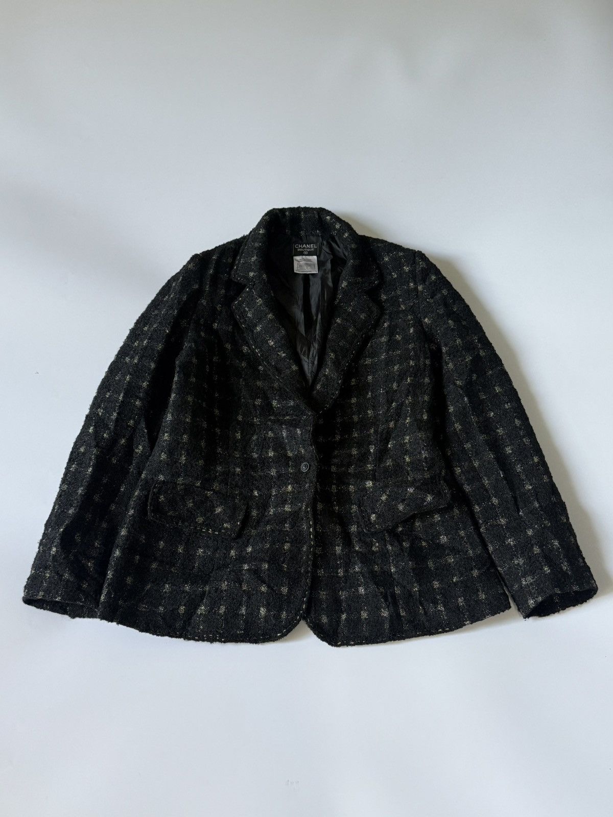Chanel Chanel Boutique Black Tweed Blazer Size XS / US 0-2 / IT 36-38 - 1 Thumbnail