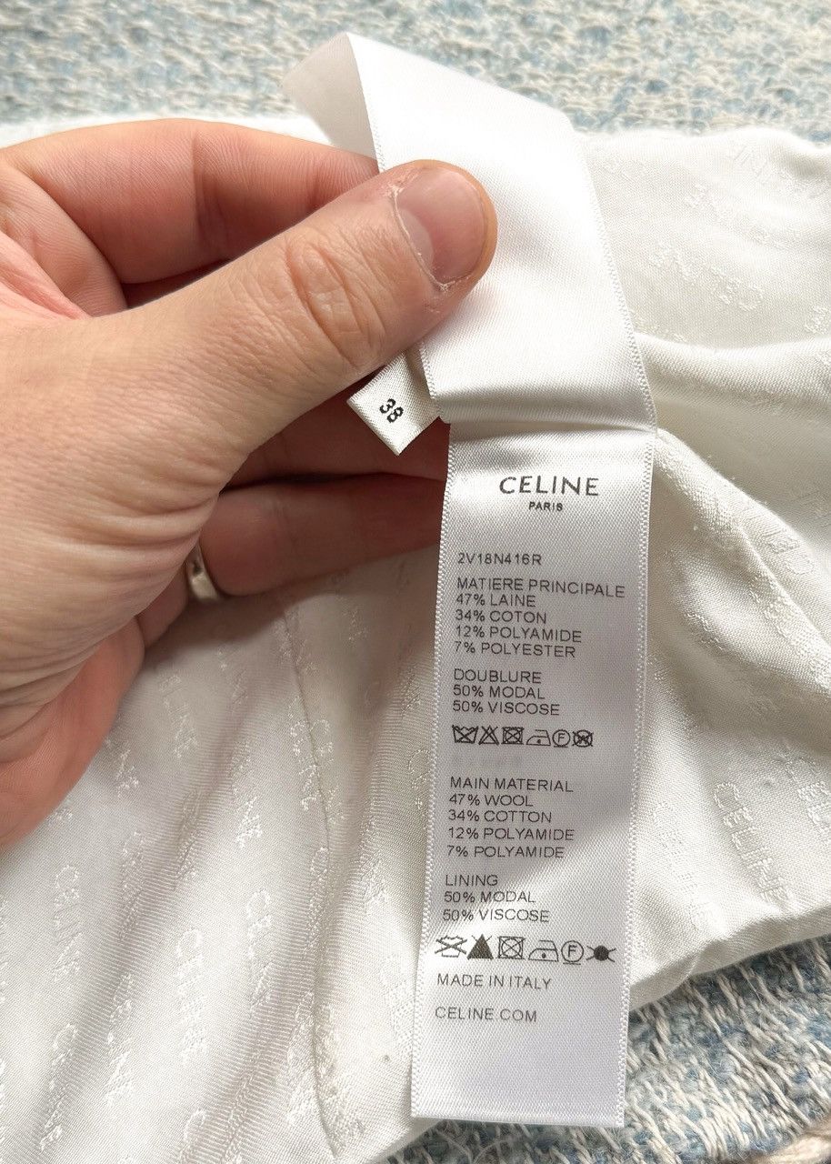 Celine Celine Blue Ivory Tweed Open Cardigan Jacket Size S / US 4 / IT 40 - 9 Thumbnail